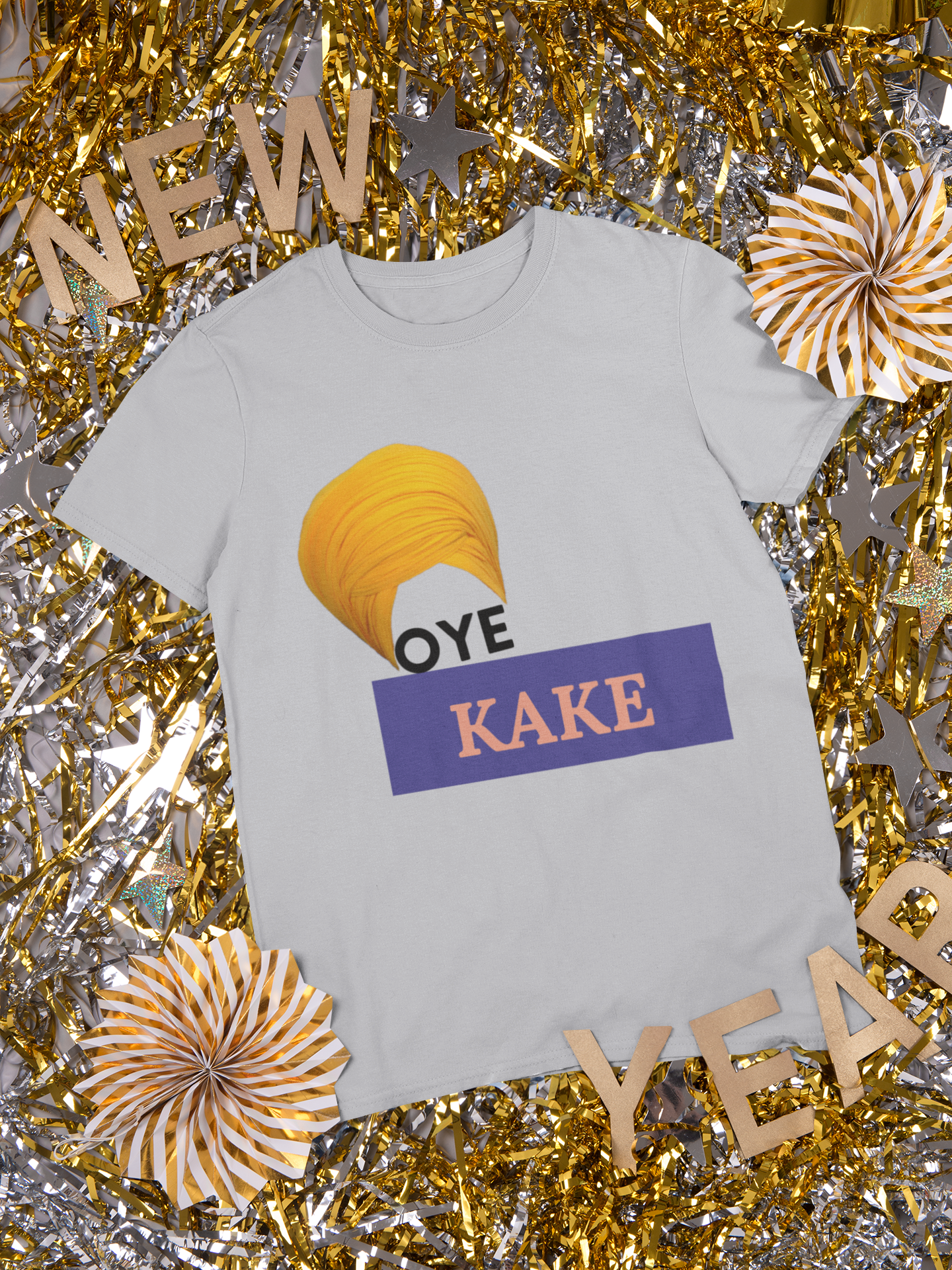 Oye Kake Mens Half Sleeves T-shirt- FunkyTeesClub