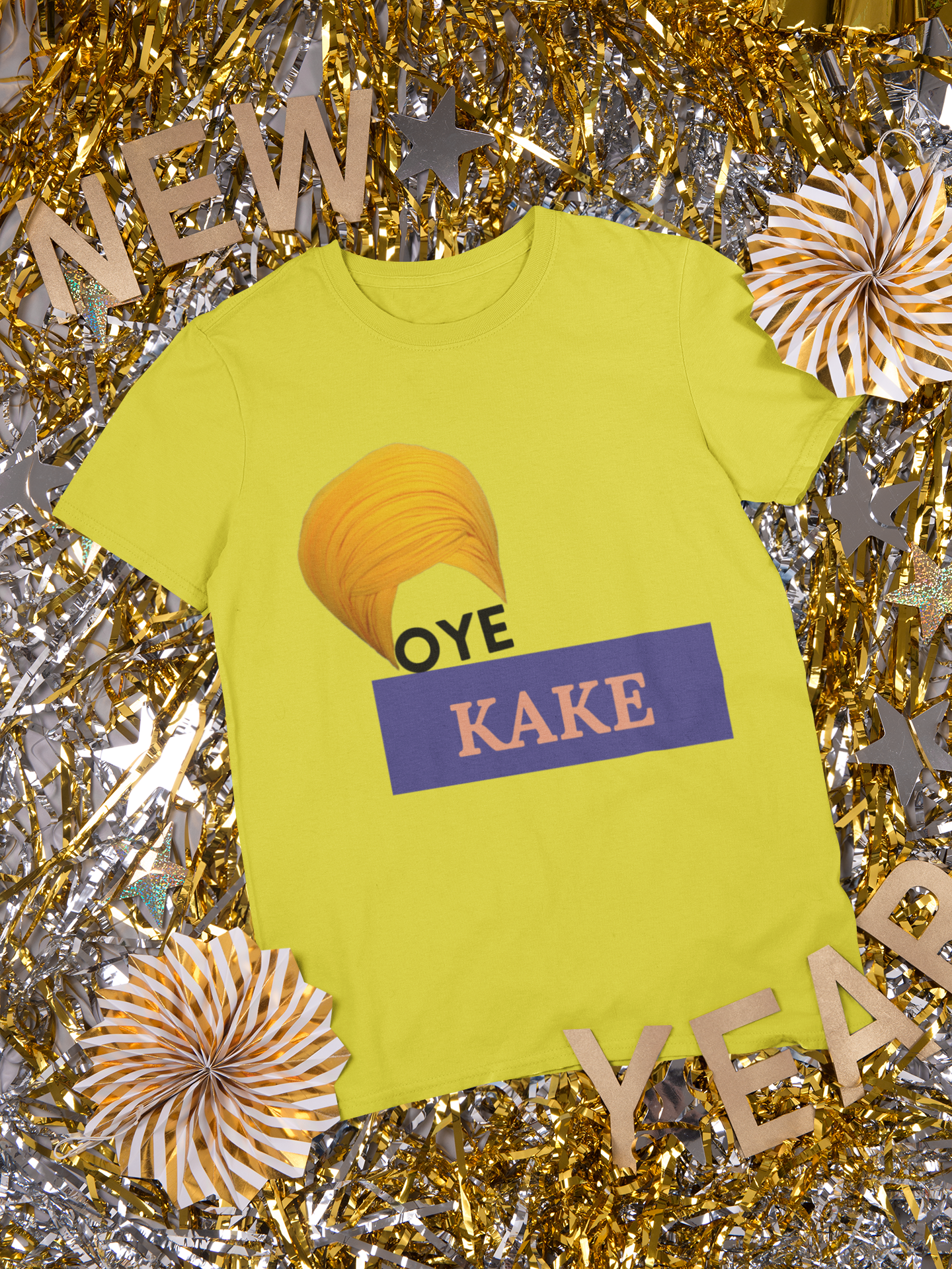 Oye Kake Mens Half Sleeves T-shirt- FunkyTeesClub