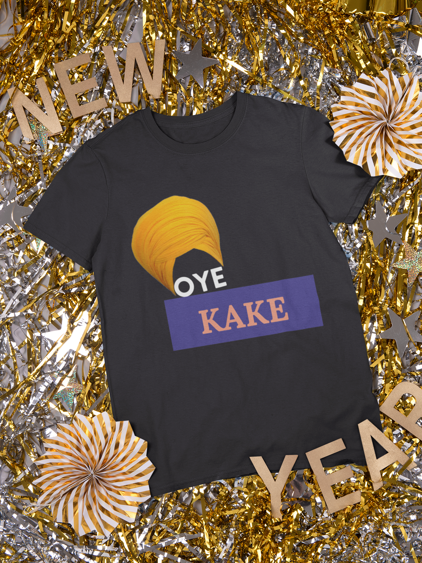 Oye Kake Mens Half Sleeves T-shirt- FunkyTeesClub