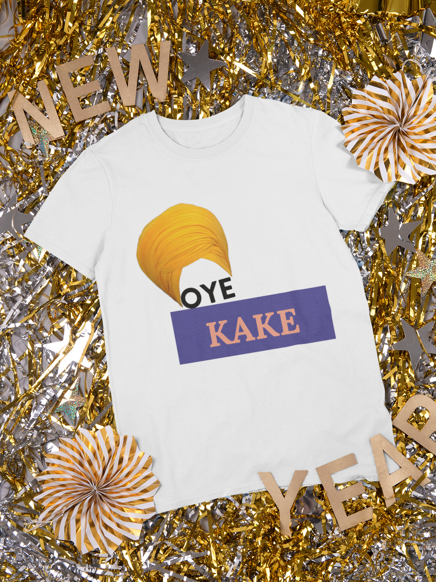 Oye Kake Mens Half Sleeves T-shirt- FunkyTeesClub