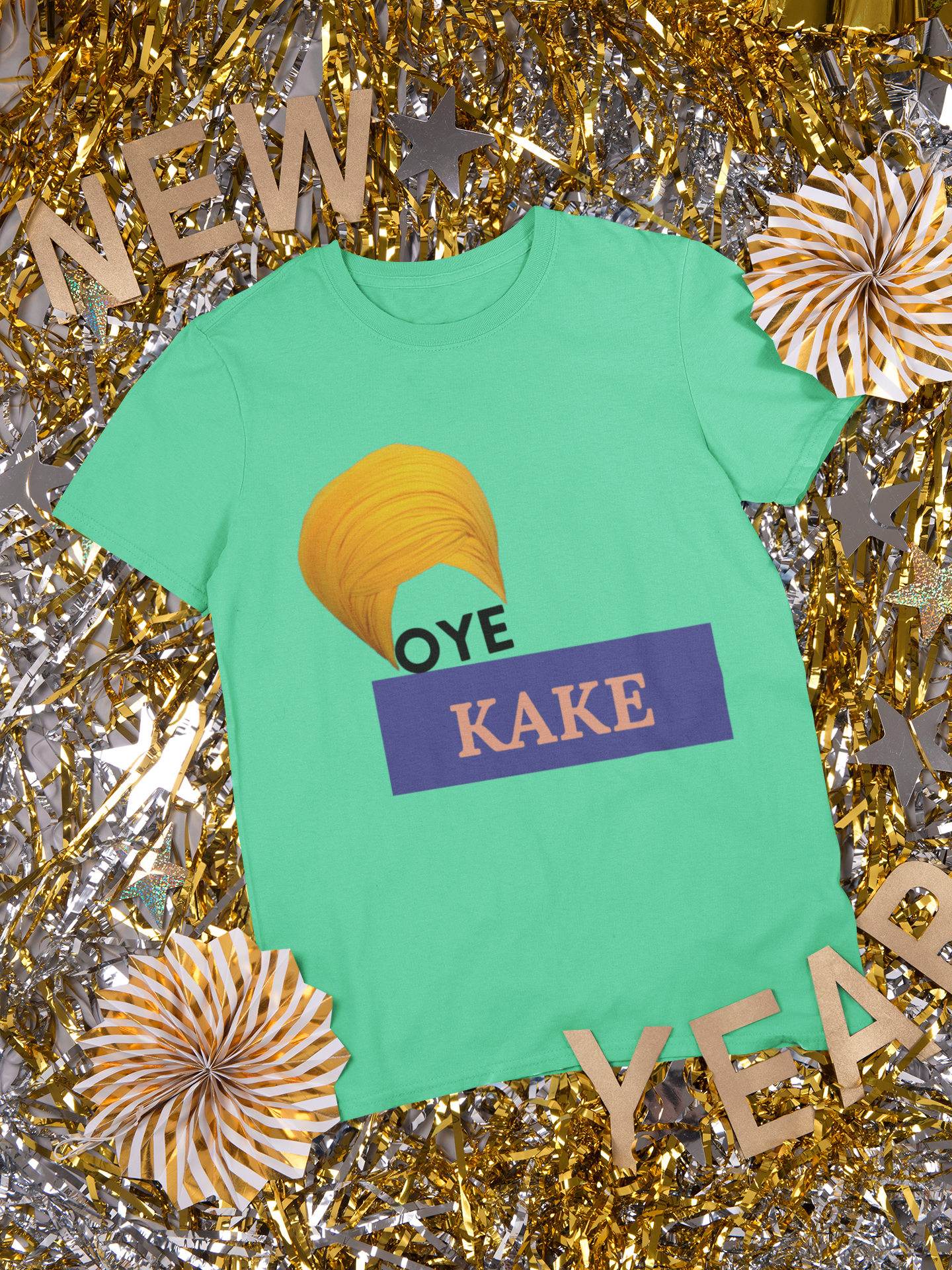 Oye Kake Mens Half Sleeves T-shirt- FunkyTeesClub