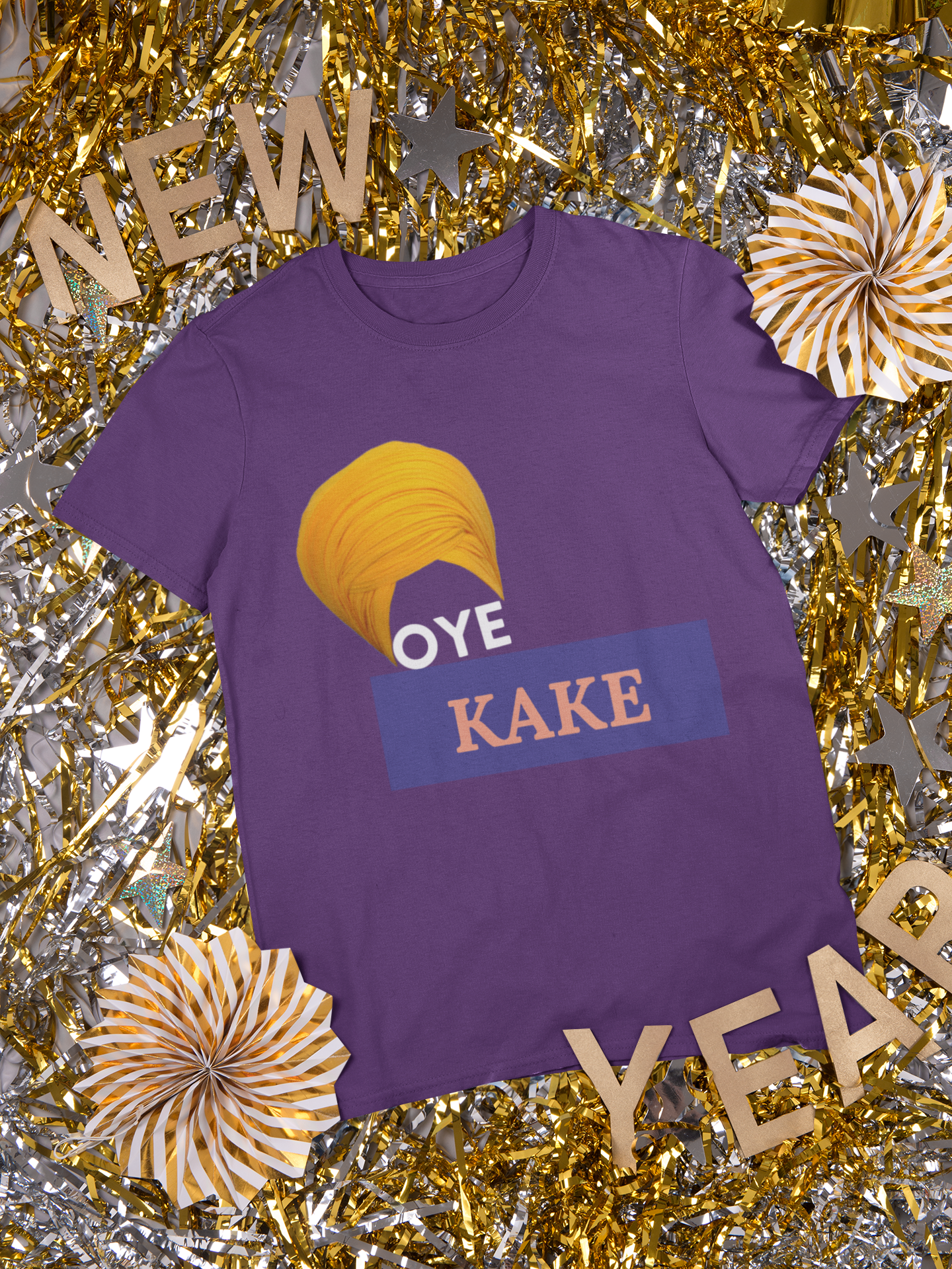 Oye Kake Mens Half Sleeves T-shirt- FunkyTeesClub