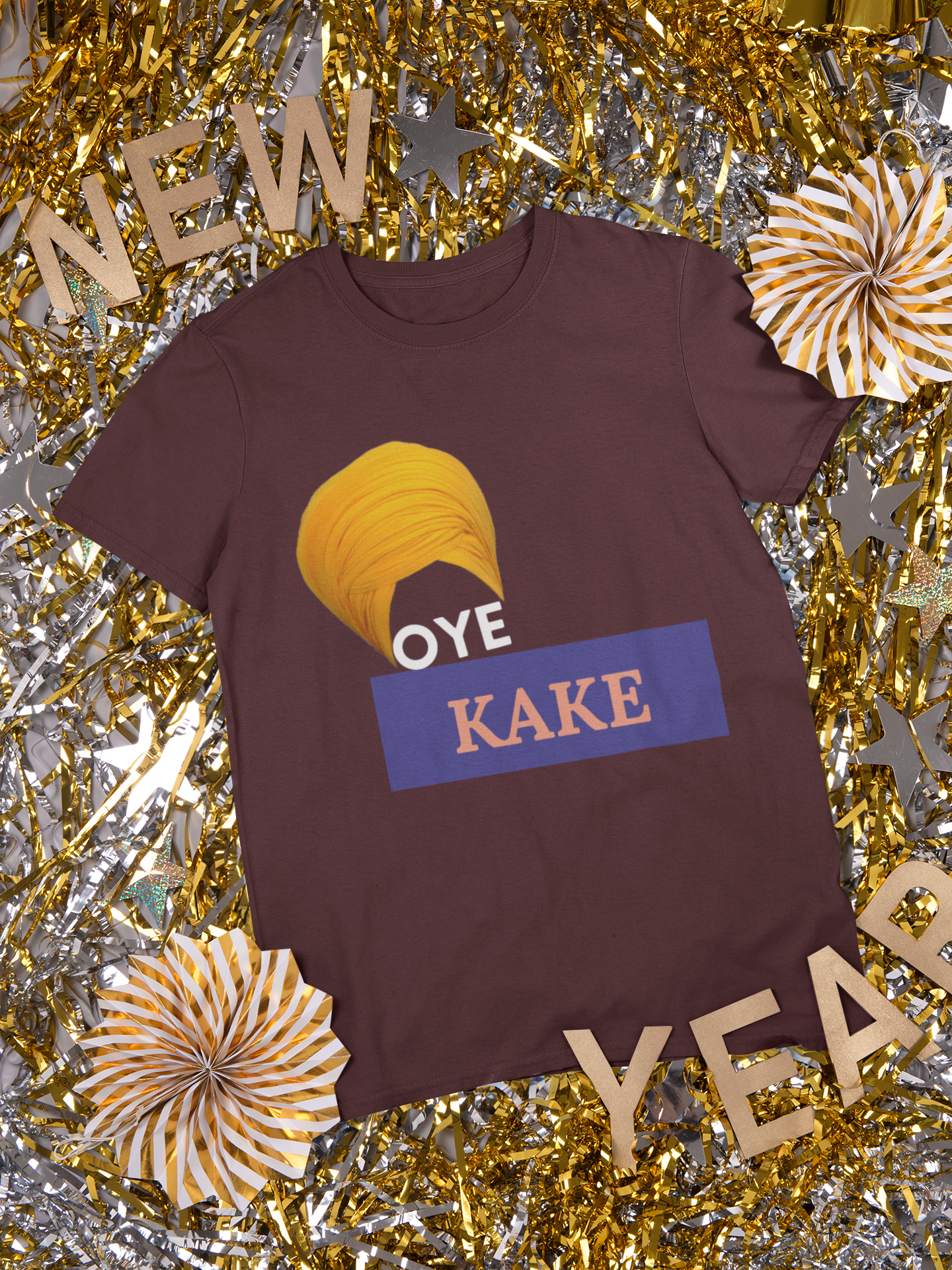 Oye Kake Mens Half Sleeves T-shirt- FunkyTeesClub