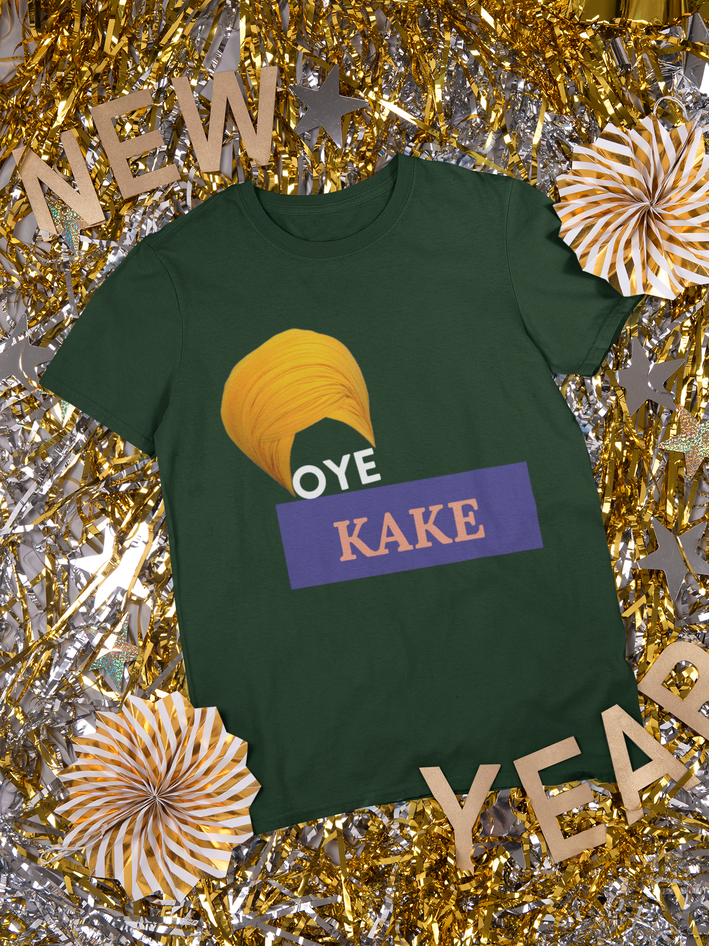 Oye Kake Mens Half Sleeves T-shirt- FunkyTeesClub