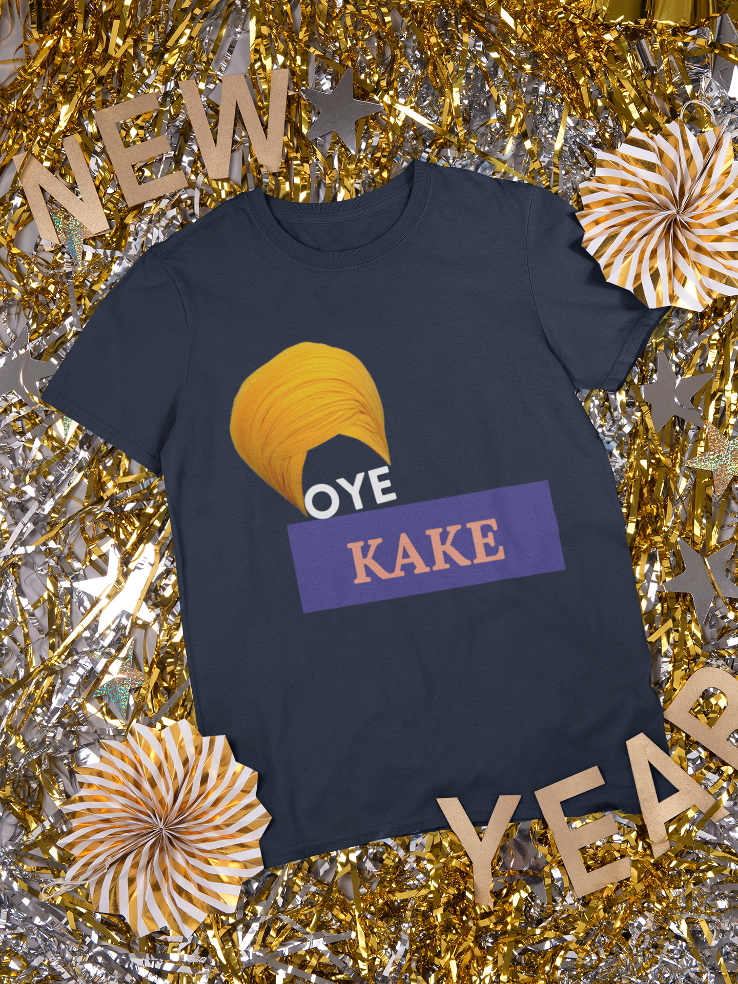Oye Kake Mens Half Sleeves T-shirt- FunkyTeesClub