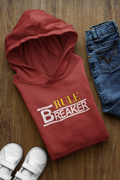 Rule Maker Father and Daughter Red Matching Hoodies- FunkyTeesClub