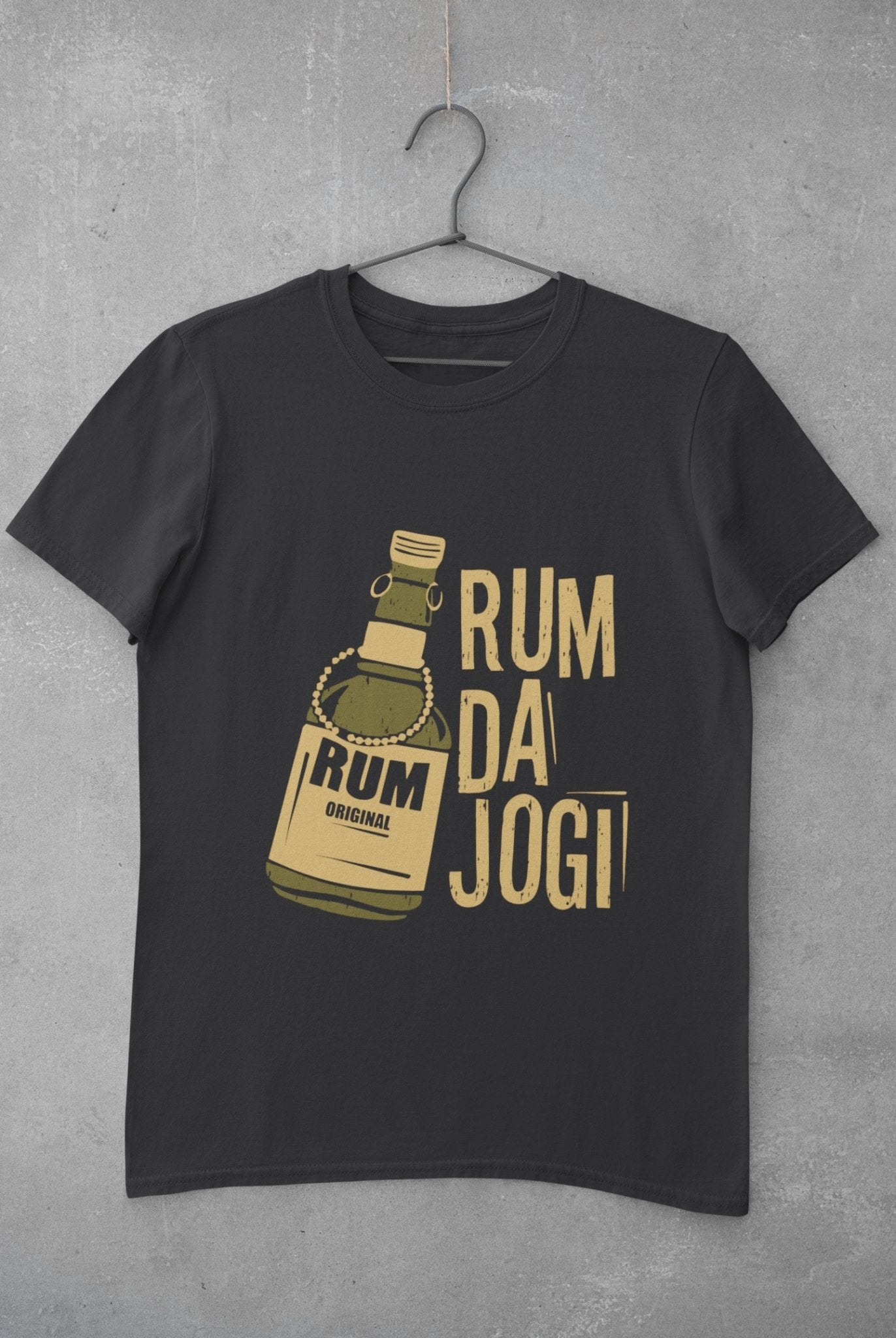 Rum Da Jogi Pub And Beer Mens Half Sleeves T-shirt- FunkyTeesClub - Funky Tees Club