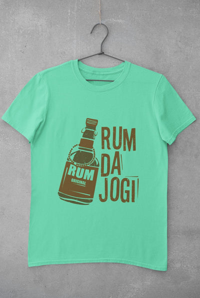 Rum Da Jogi Pub And Beer Mens Half Sleeves T-shirt- FunkyTeesClub - Funky Tees Club