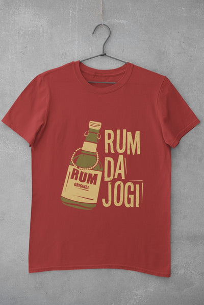 Rum Da Jogi Pub And Beer Mens Half Sleeves T-shirt- FunkyTeesClub - Funky Tees Club