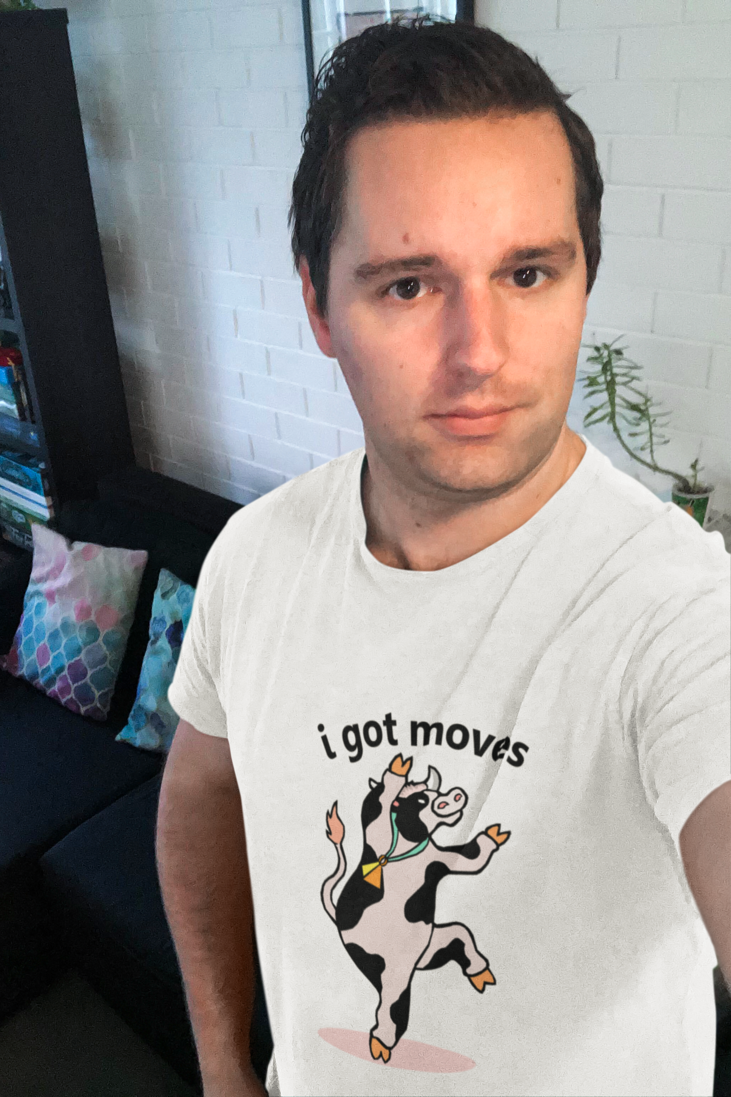 I Got Moves Mens Half Sleeves T-shirt- FunkyTeesClub