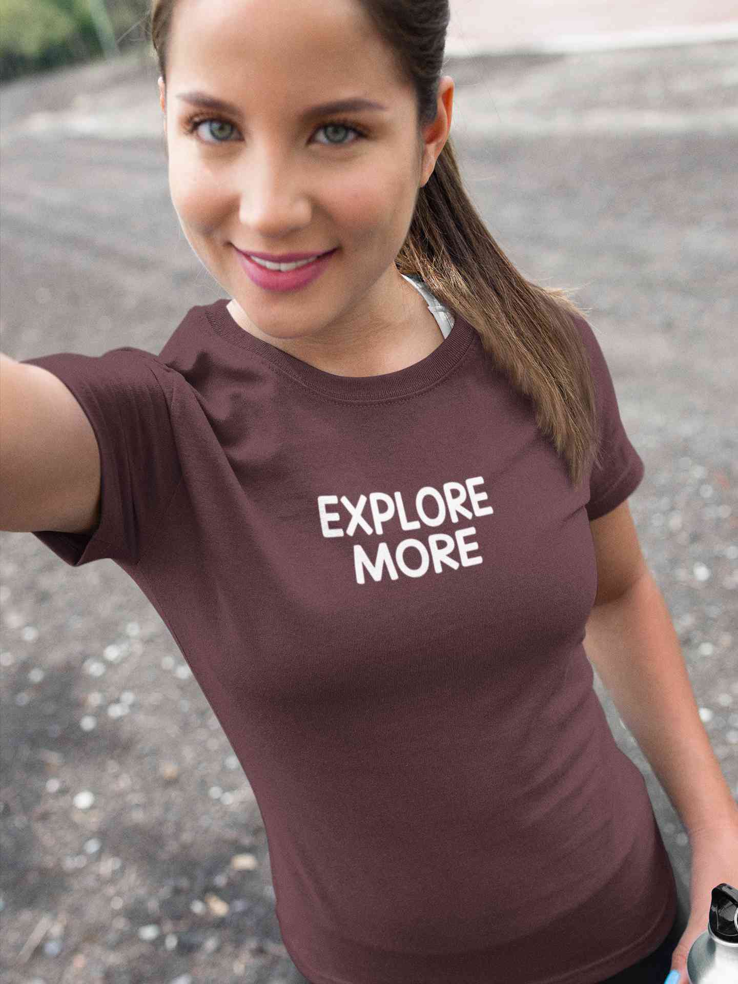 Explore More Women Half Sleeves T-shirt- FunkyTeesClub