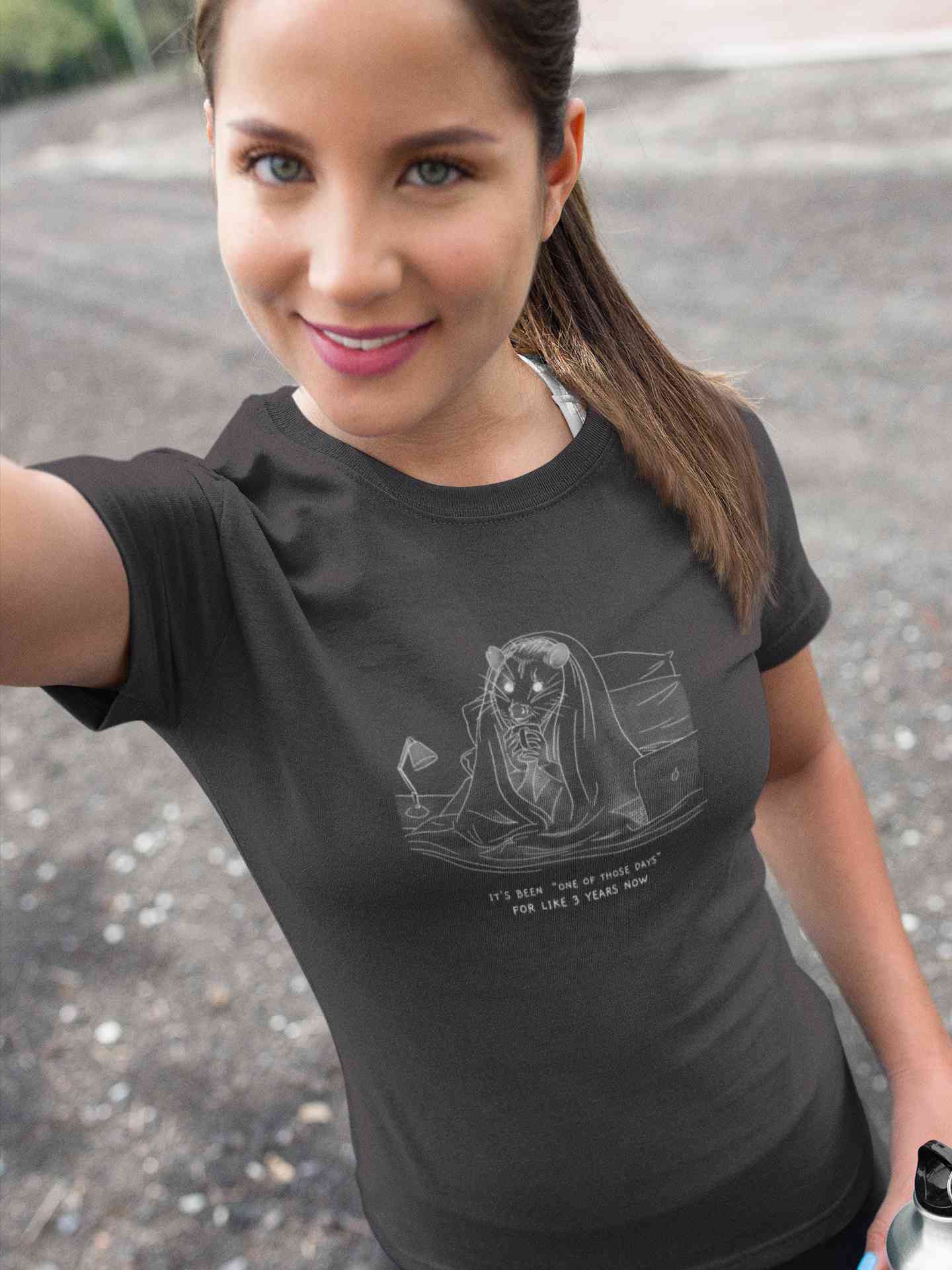 One Of Those Days Funny Women Half Sleeves T-shirt- FunkyTeesClub