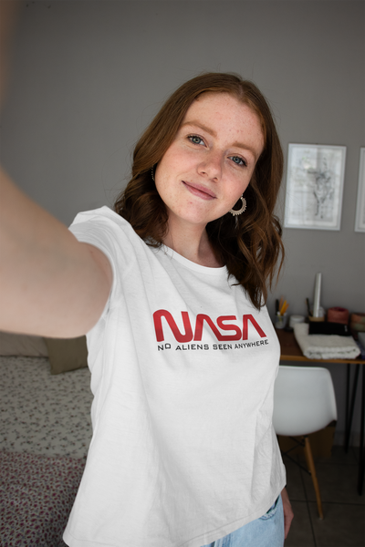Nasa Women Half Sleeves T-shirt- FunkyTeesClub