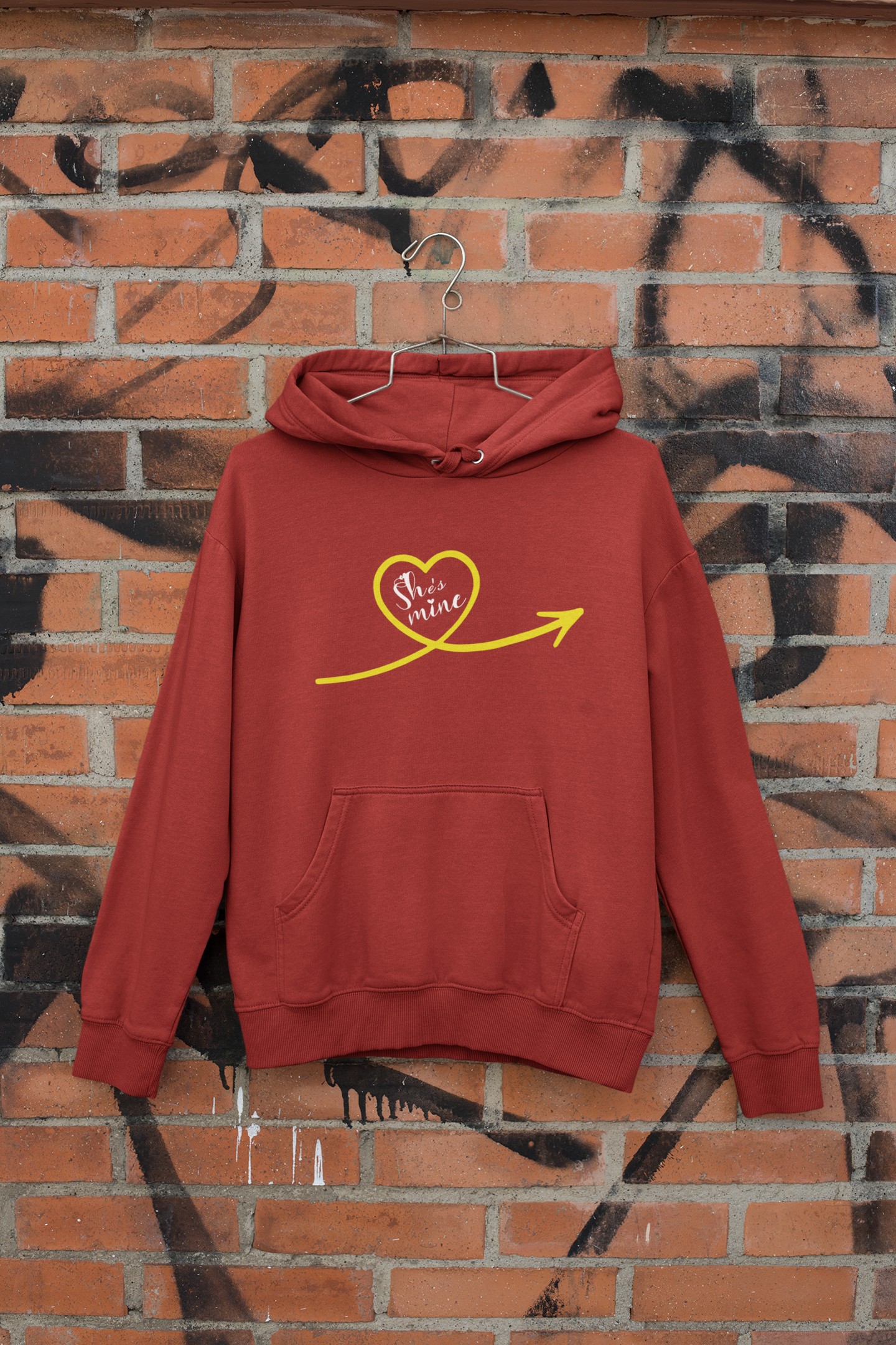 She Is Mine Couple Hoodie-FunkyTeesClub