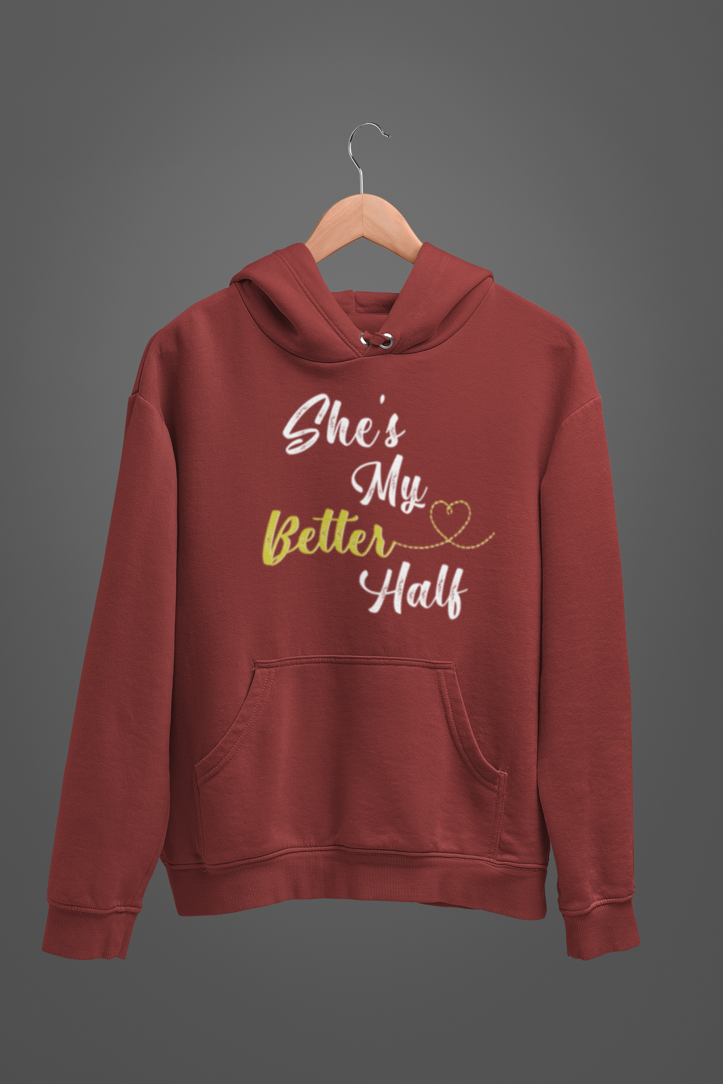He Is My Better Half Couple Hoodie-FunkyTeesClub