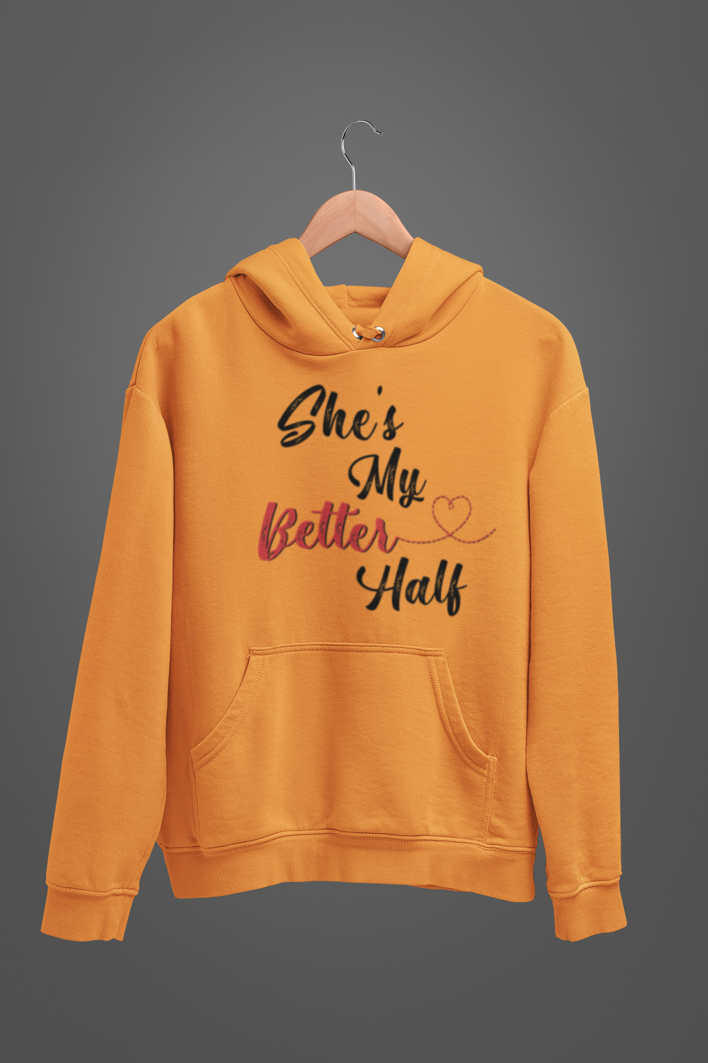 He Is My Better Half Couple Hoodie-FunkyTeesClub