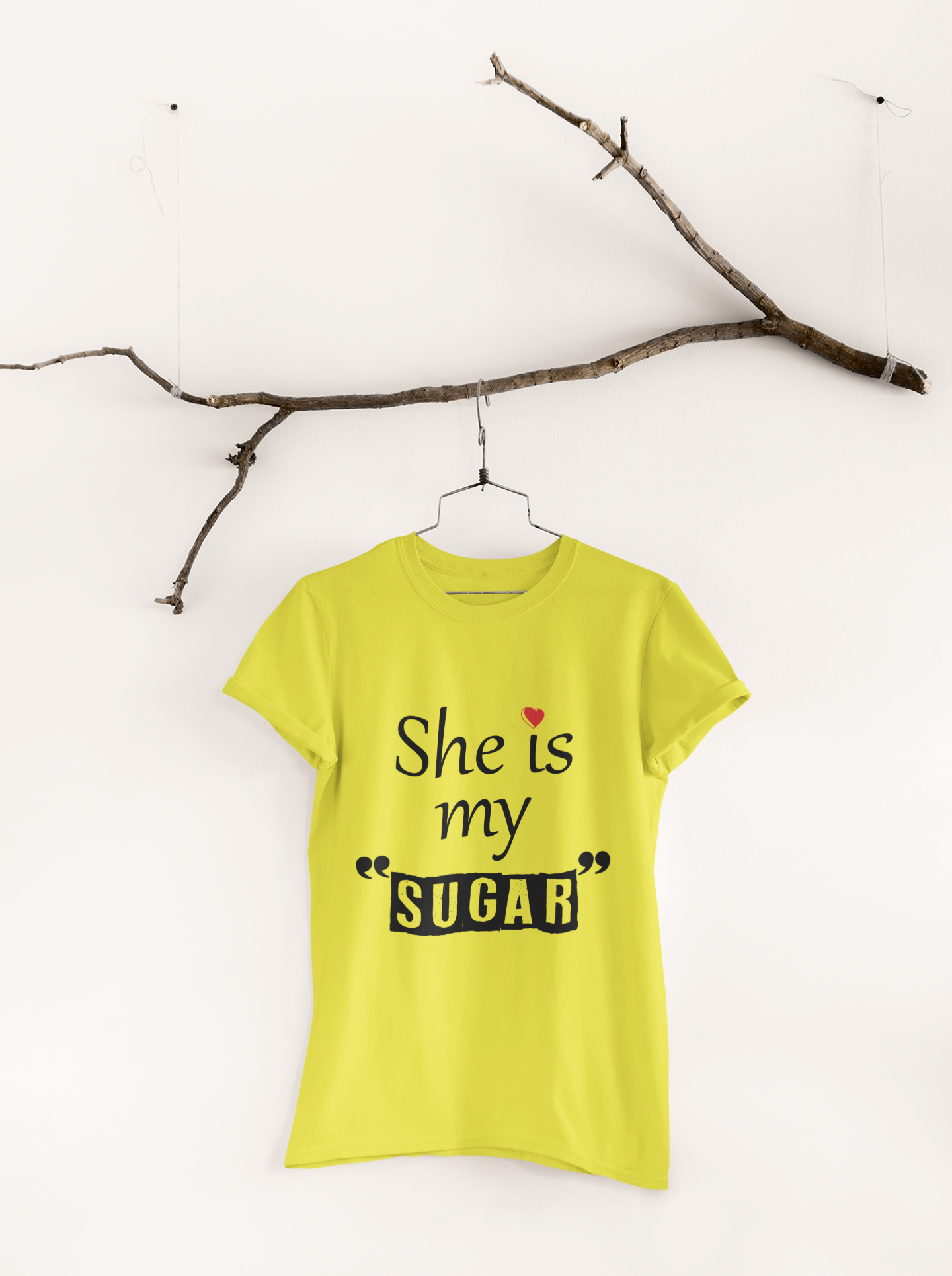 He Is My Spice Couple Half Sleeves T-Shirts -FunkyTeesClub