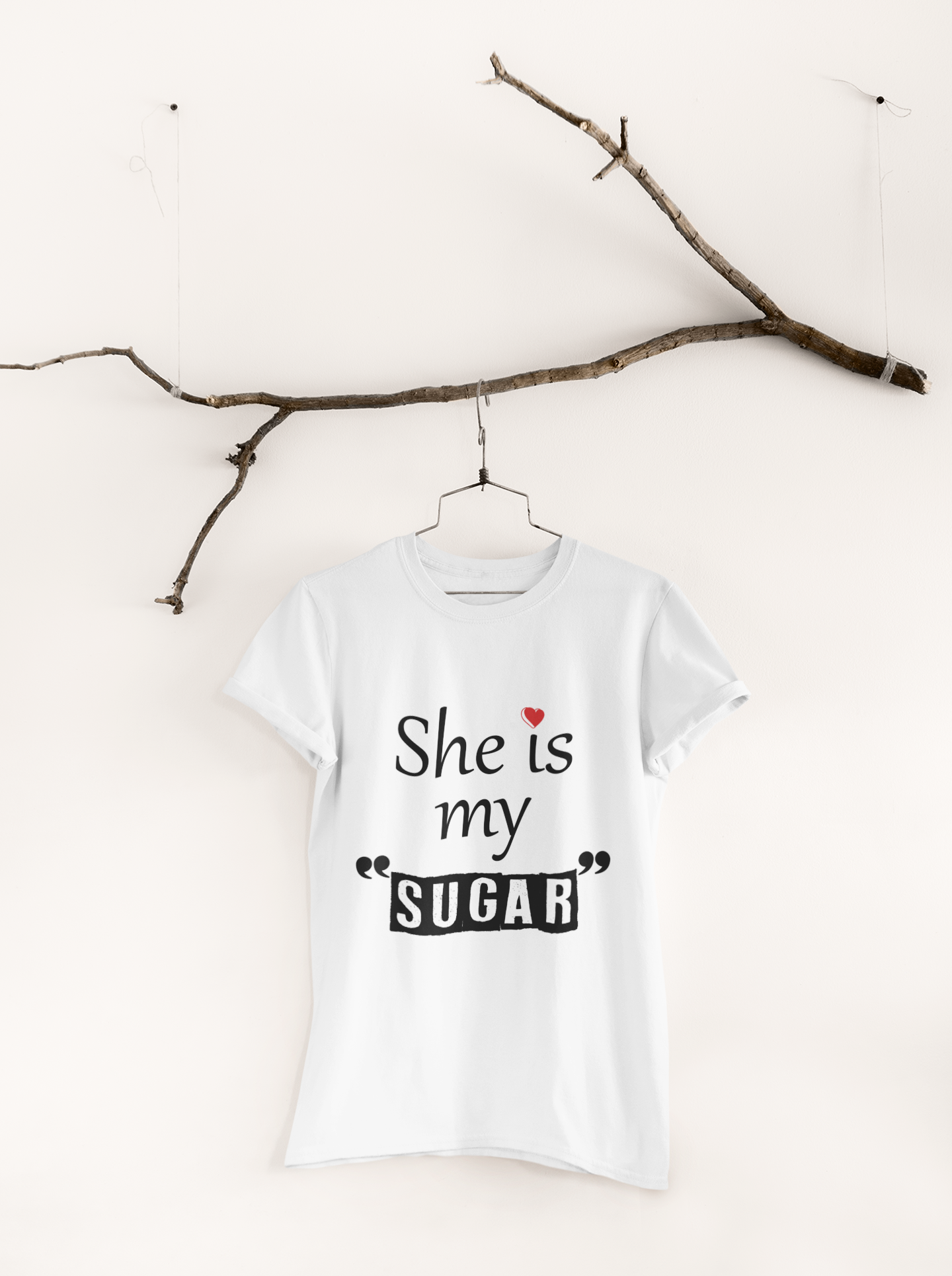 He Is My Spice Couple Half Sleeves T-Shirts -FunkyTeesClub