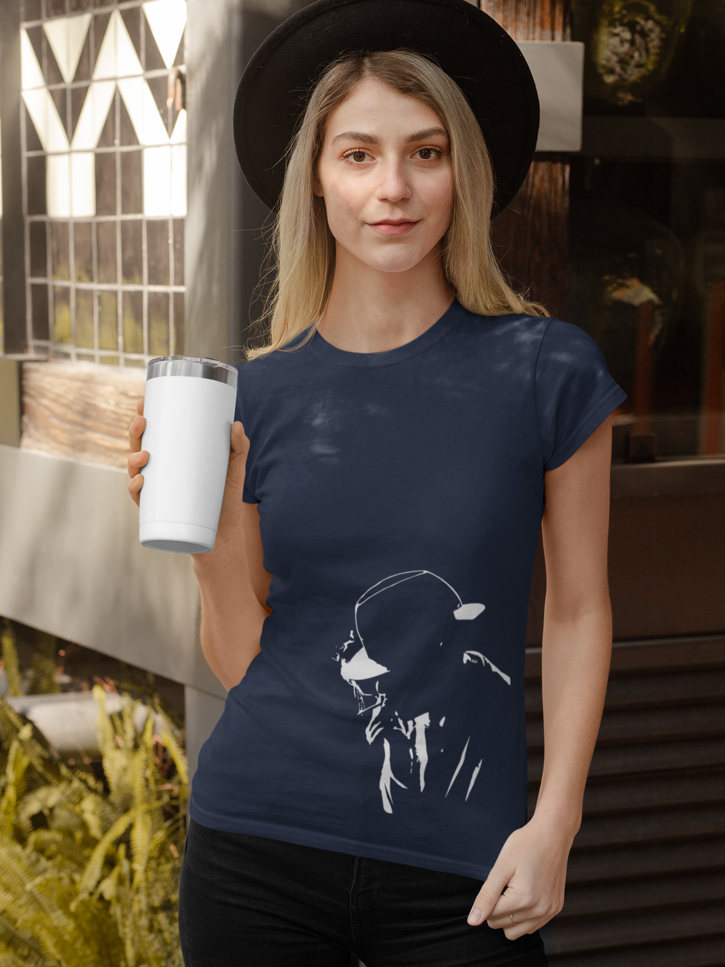 Smokey man Women Half Sleeves T-shirt- FunkyTeesClub