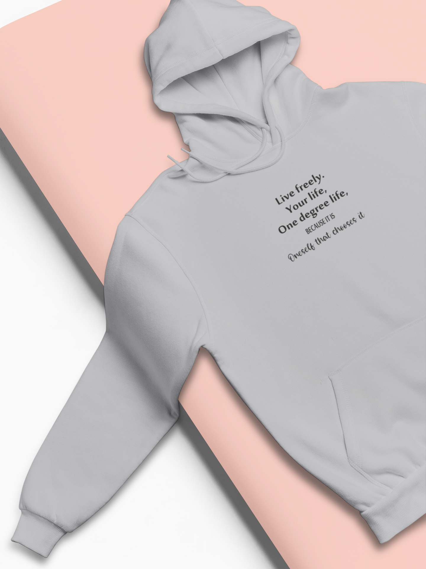 Live Freely Quotes Hoodies for Women-FunkyTeesClub