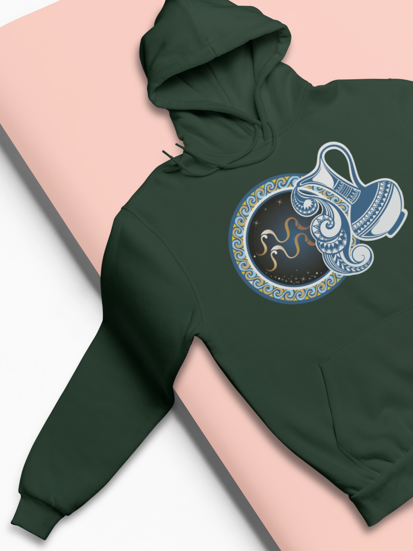 Aquarius Zodiac Sign Hoodies for Women-FunkyTeesClub