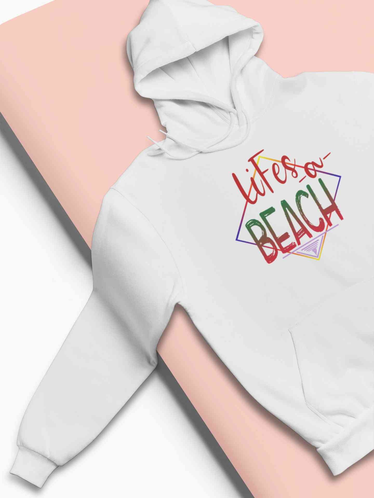 Life Is A Beach Hoodies for Women-FunkyTeesClub