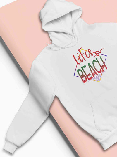 Life Is A Beach Hoodies for Women-FunkyTeesClub