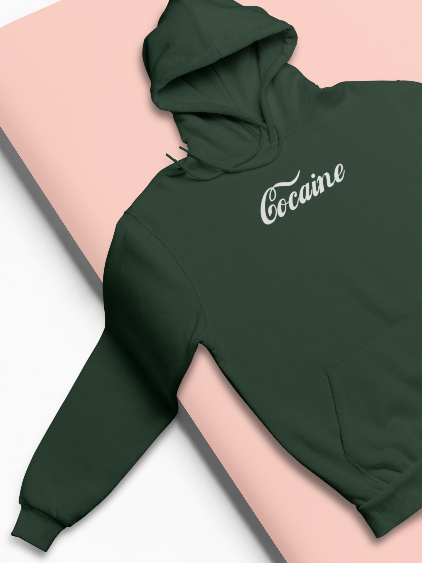 Cocaine Men Hoodies-FunkyTeesClub