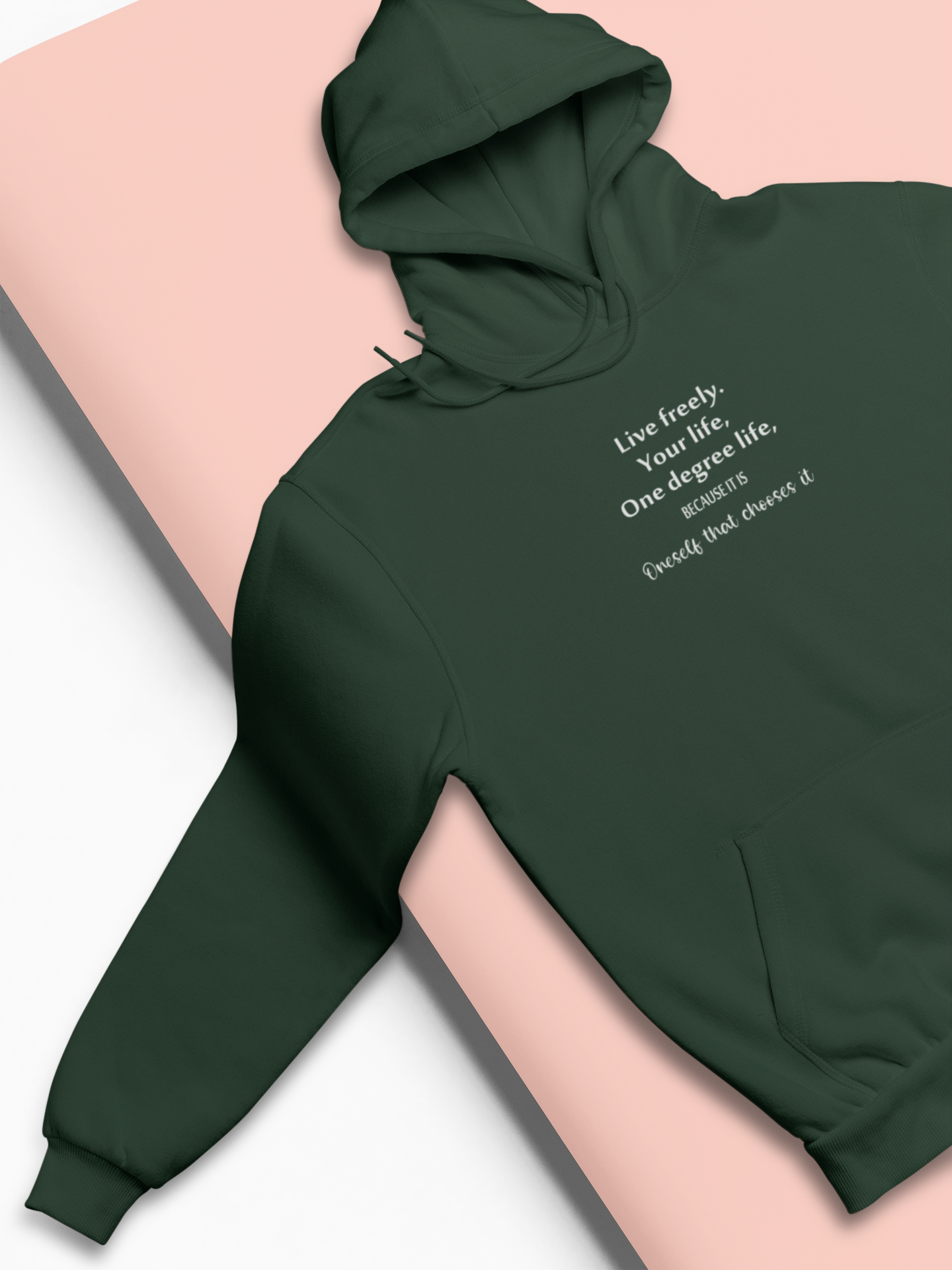 Live Freely Quotes Hoodies for Women-FunkyTeesClub