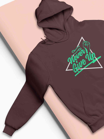 Never Give Up Men Hoodies-FunkyTeesClub