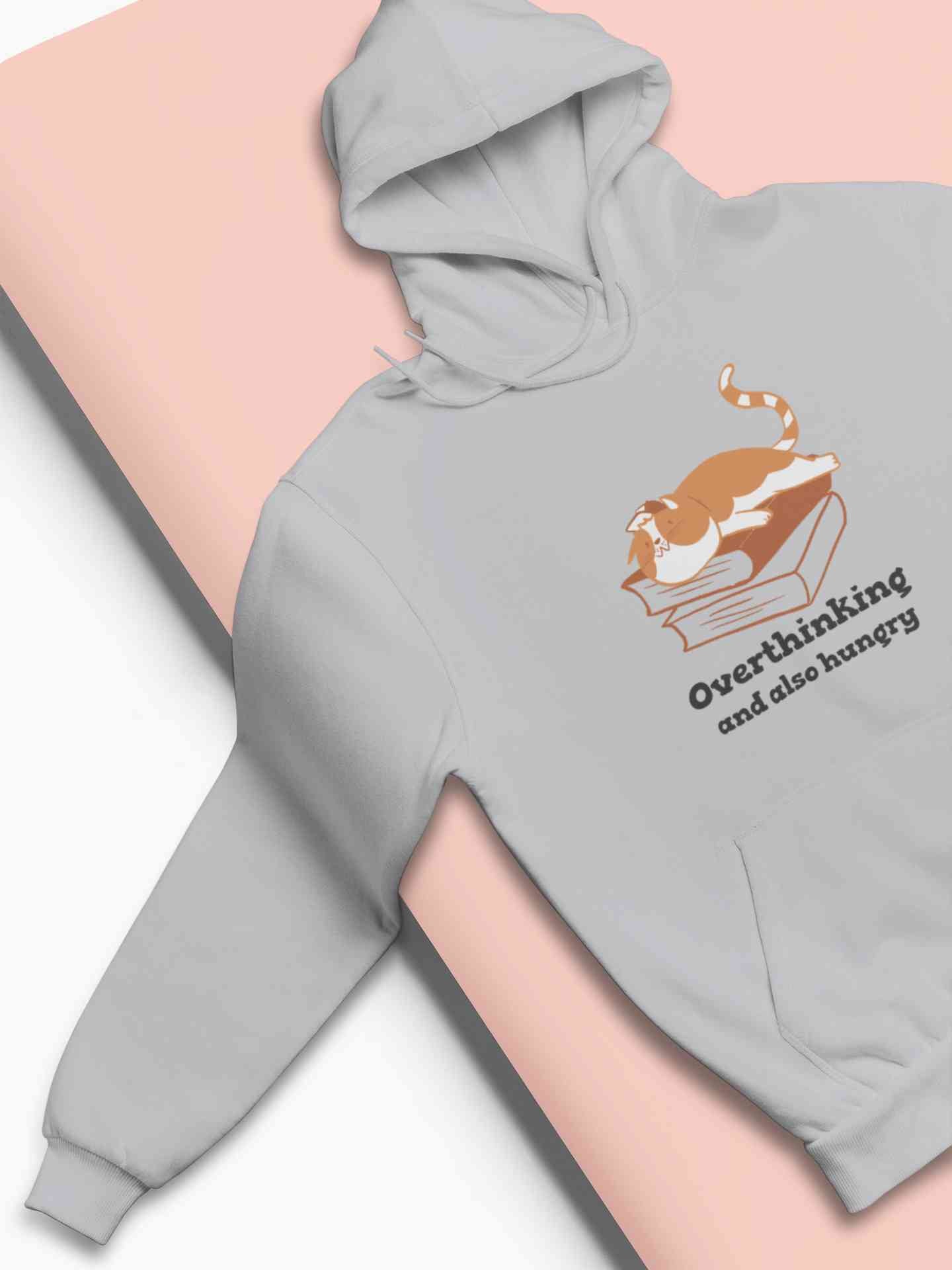 Overthinking And Also Hungry Men Hoodies-FunkyTeesClub
