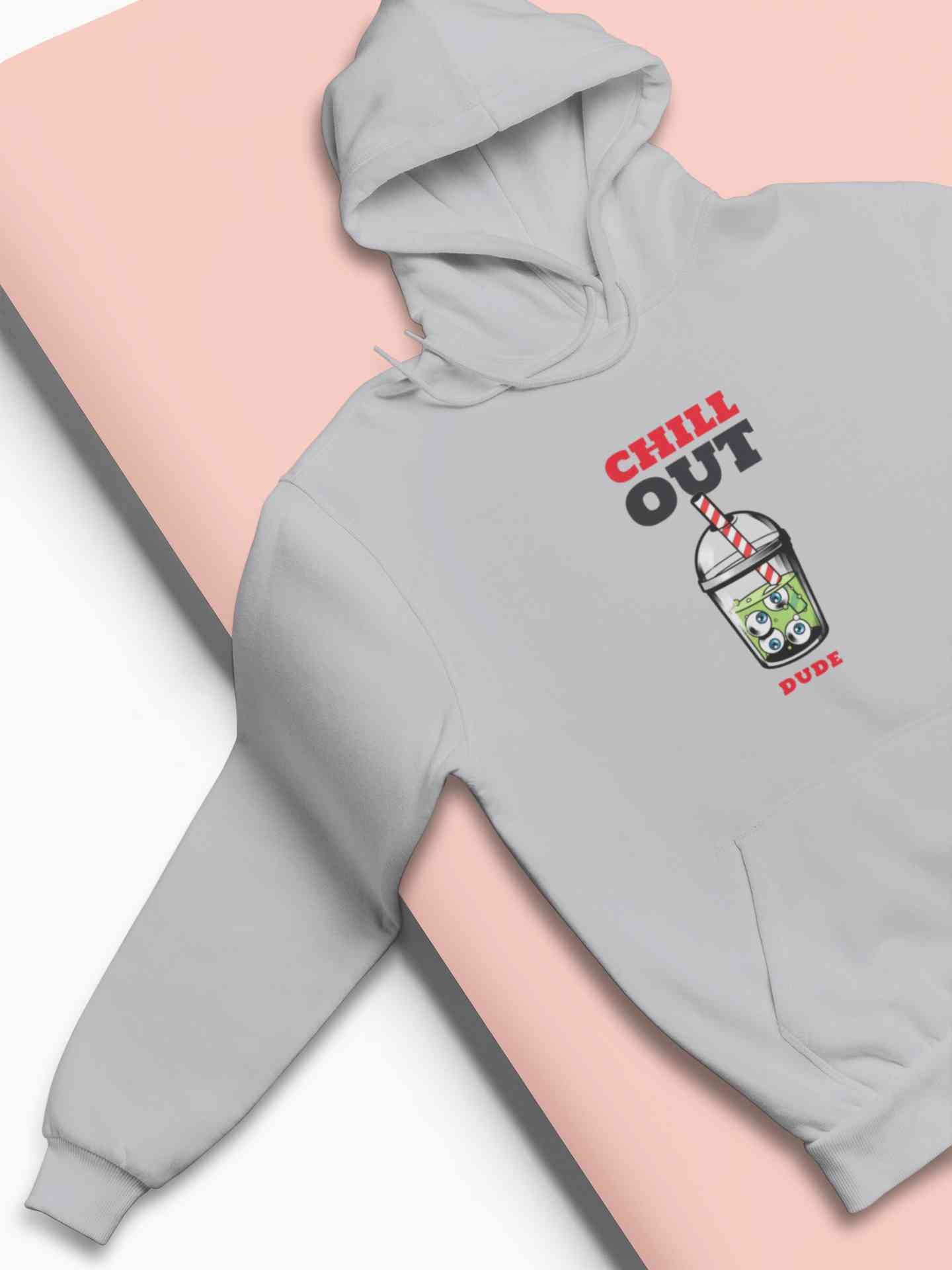 Chill Out Dude Hoodies for Women-FunkyTeesClub