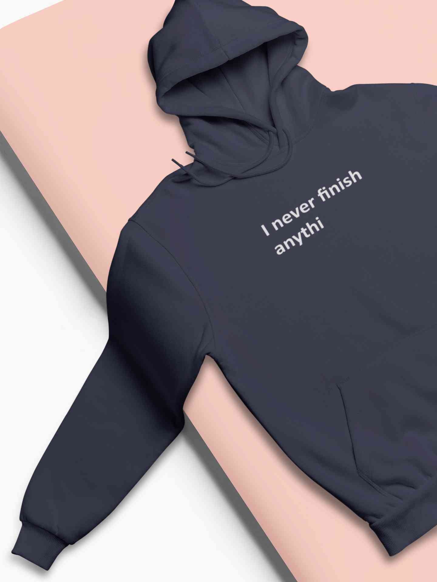 Never Finish Hoodies for Women-FunkyTeesClub