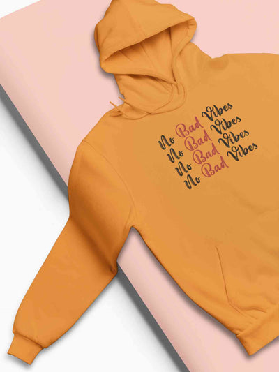 No Bad Vibes Hoodies for Women-FunkyTeesClub