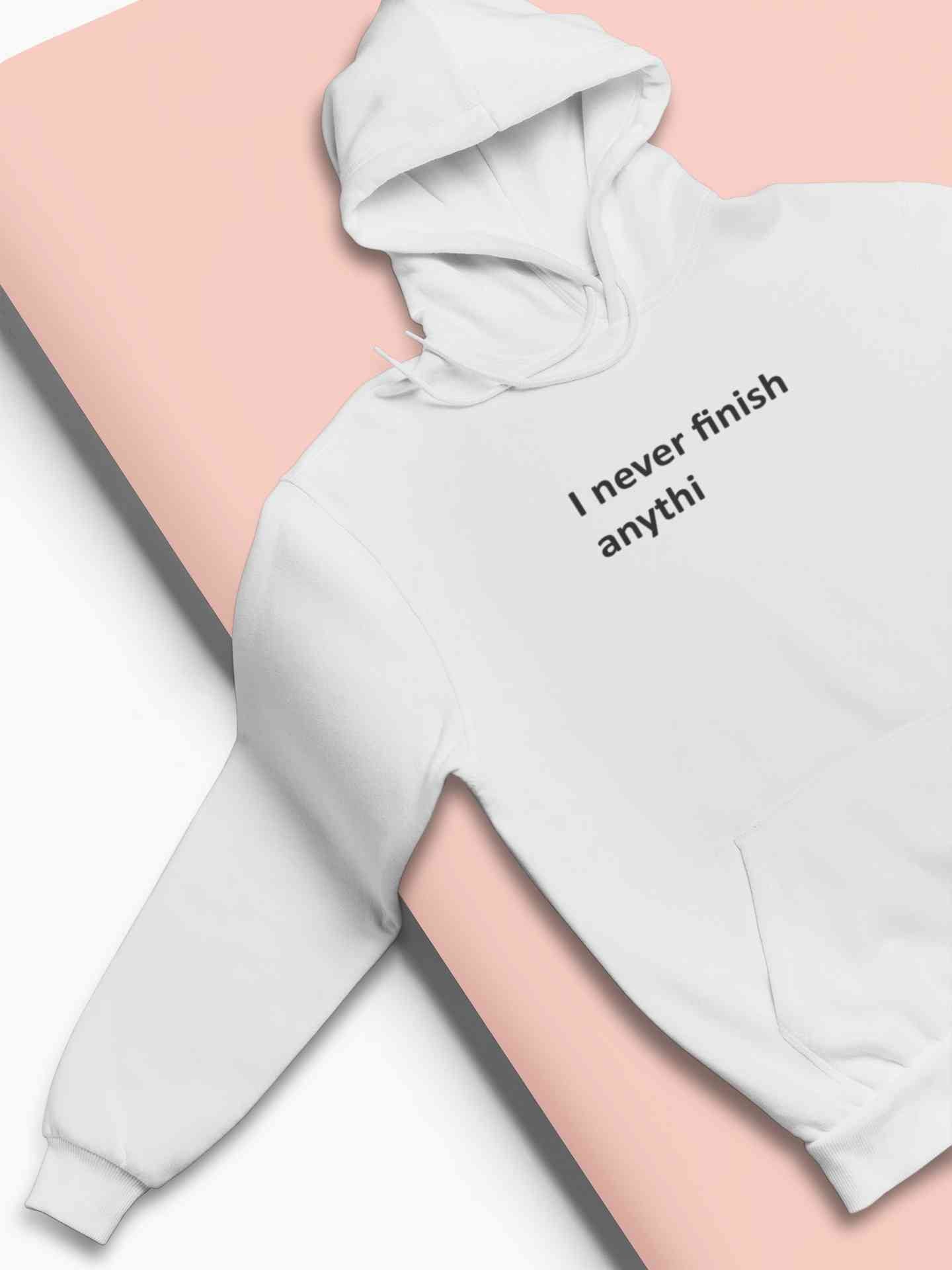 Never Finish Hoodies for Women-FunkyTeesClub