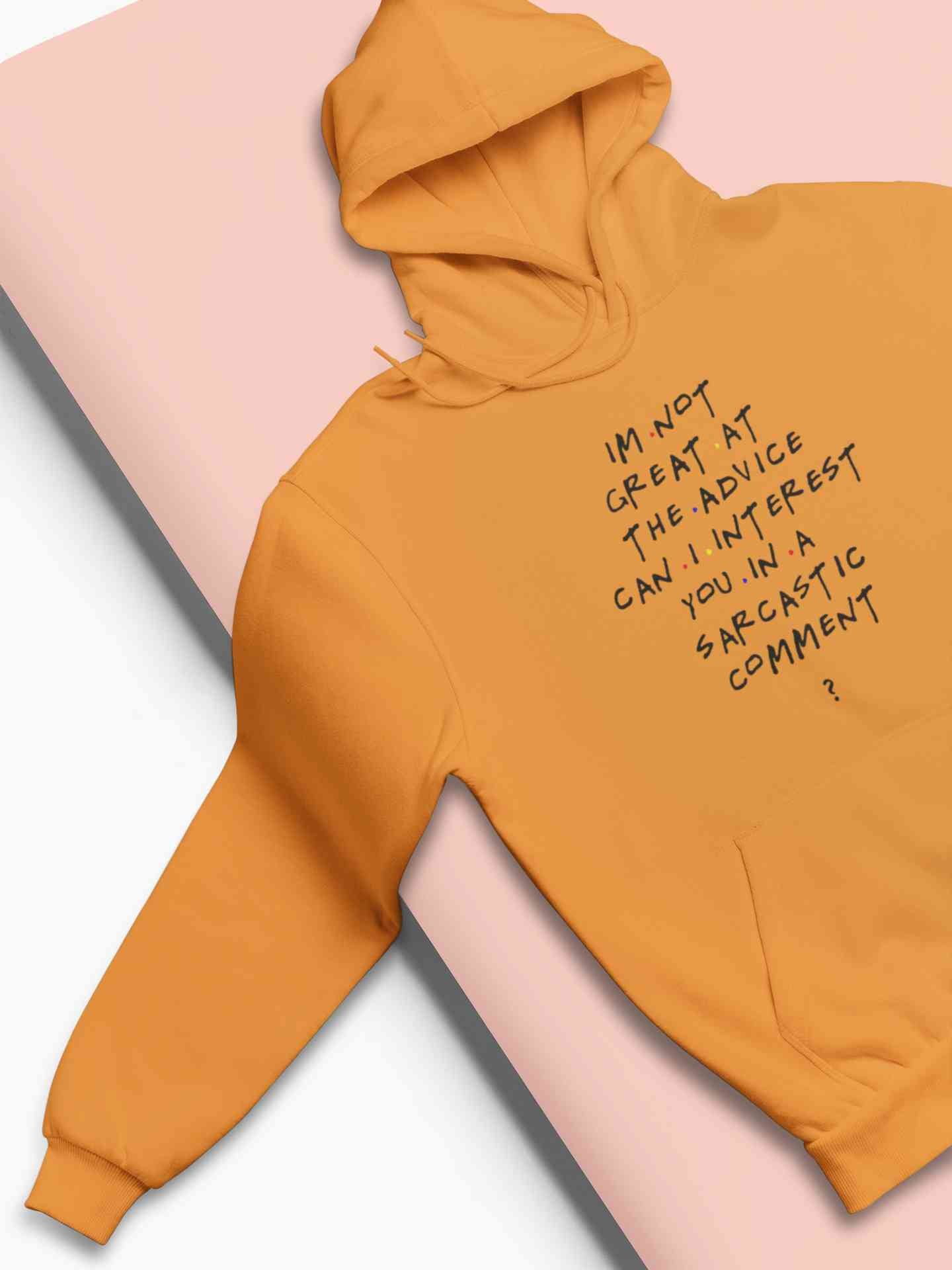 F.R.I.E.N.D.S Sarcastic Comment Chandler Hoodies for Women-FunkyTeesClub