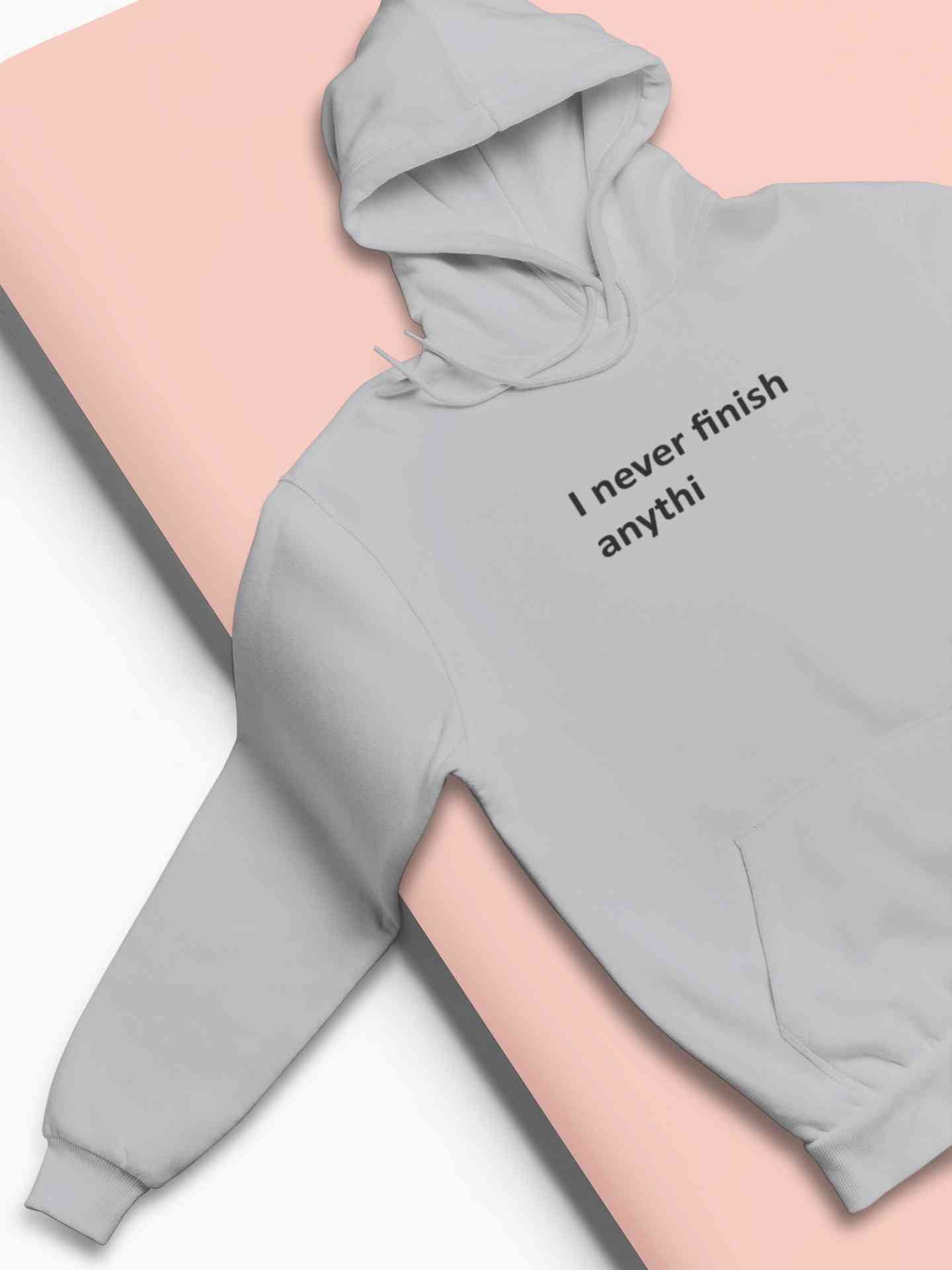 Never Finish Hoodies for Women-FunkyTeesClub