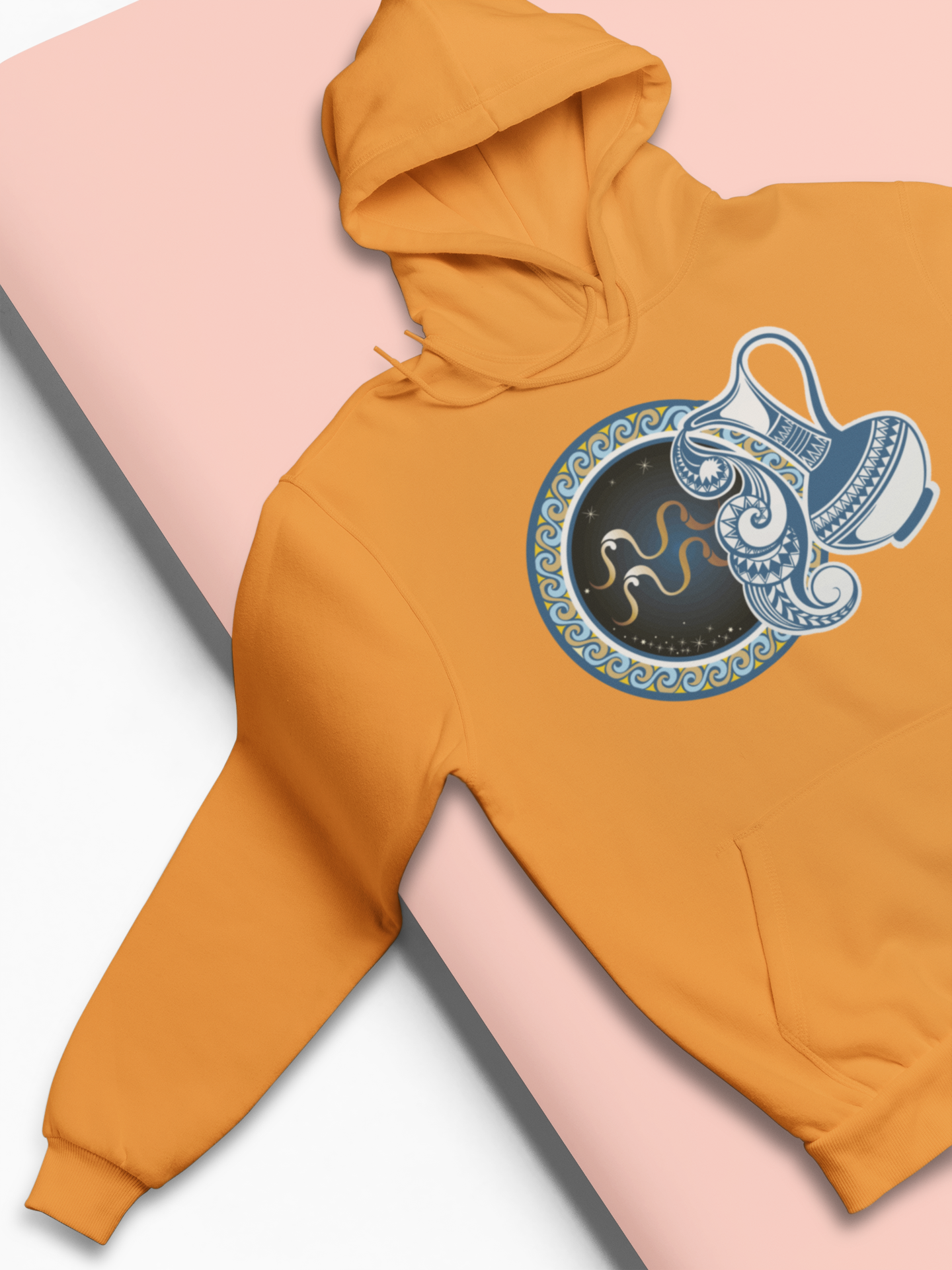 Aquarius Zodiac Sign Men Hoodies-FunkyTeesClub