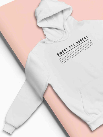 Sweat Set Repeat Men Hoodies-FunkyTeesClub