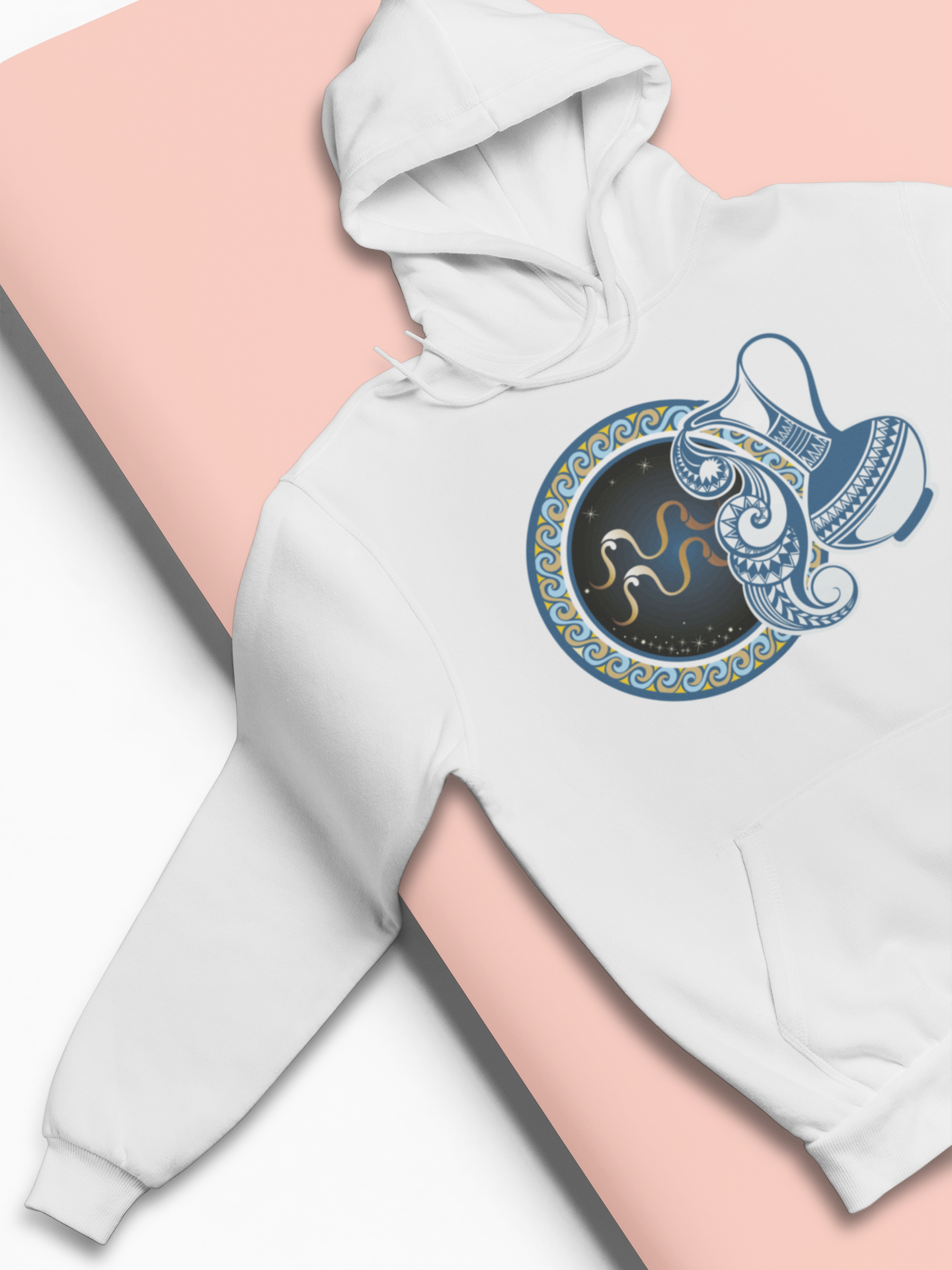 Aquarius Zodiac Sign Men Hoodies-FunkyTeesClub