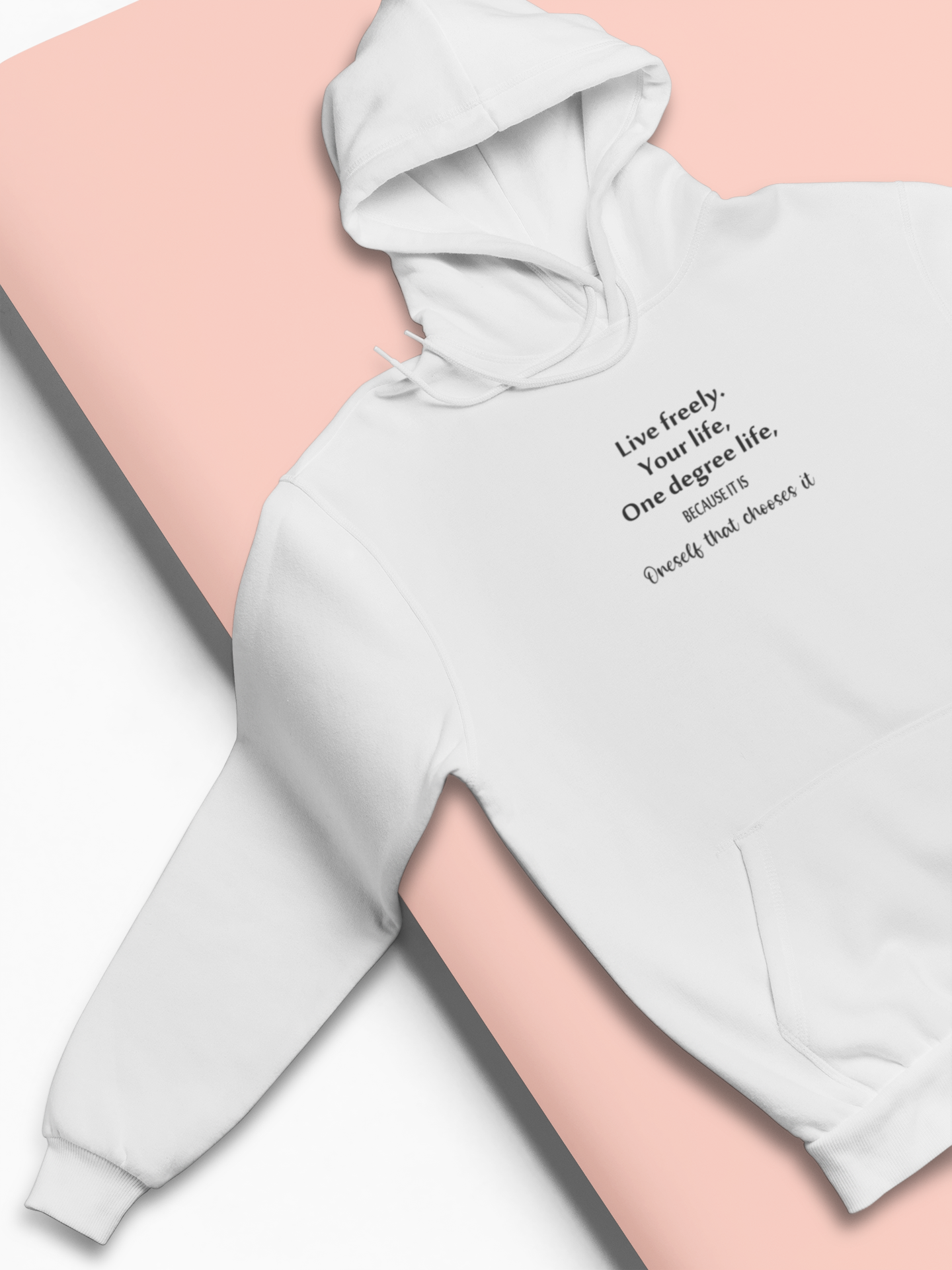 Live Freely Quotes Hoodies for Women-FunkyTeesClub