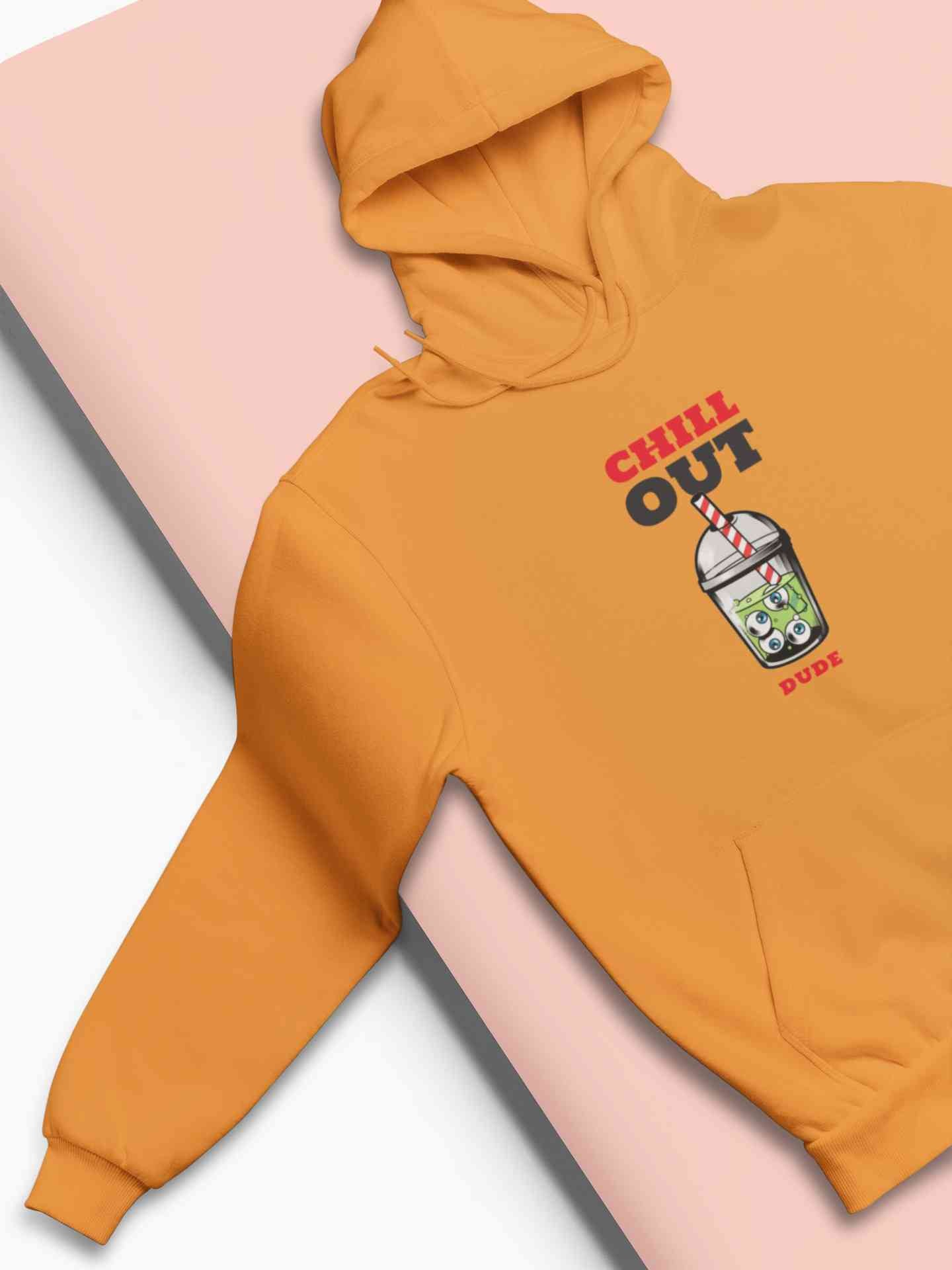 Chill Out Dude Hoodies for Women-FunkyTeesClub