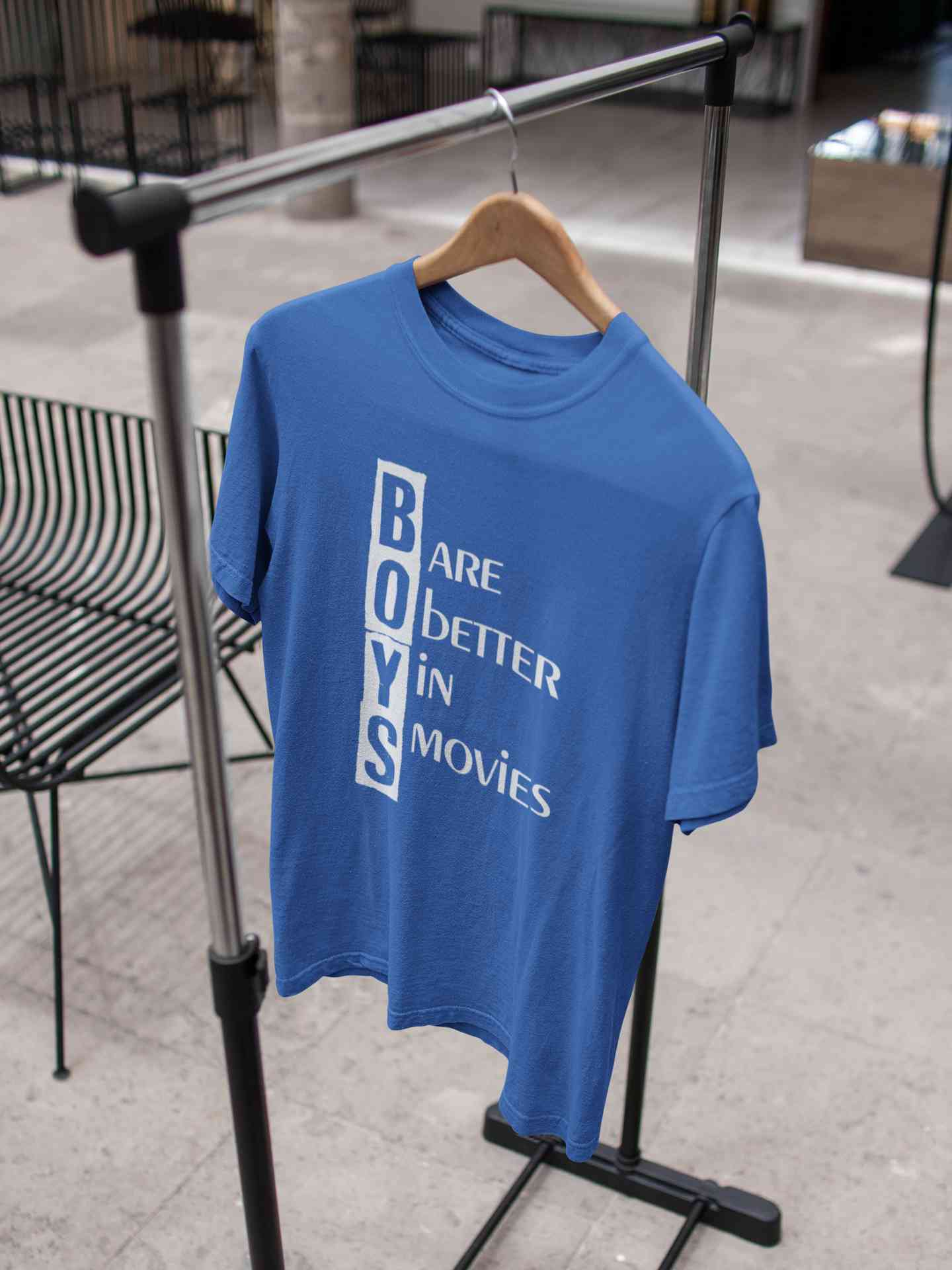 Boys Are Better In Movies Typography Mens Half Sleeves T-shirt- FunkyTeesClub