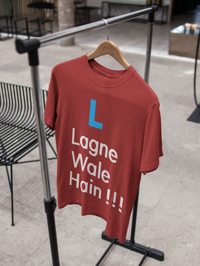 L Lagne Wale Hain Kartik Aryaan Celebrity T-shirt- FunkyTeesClub