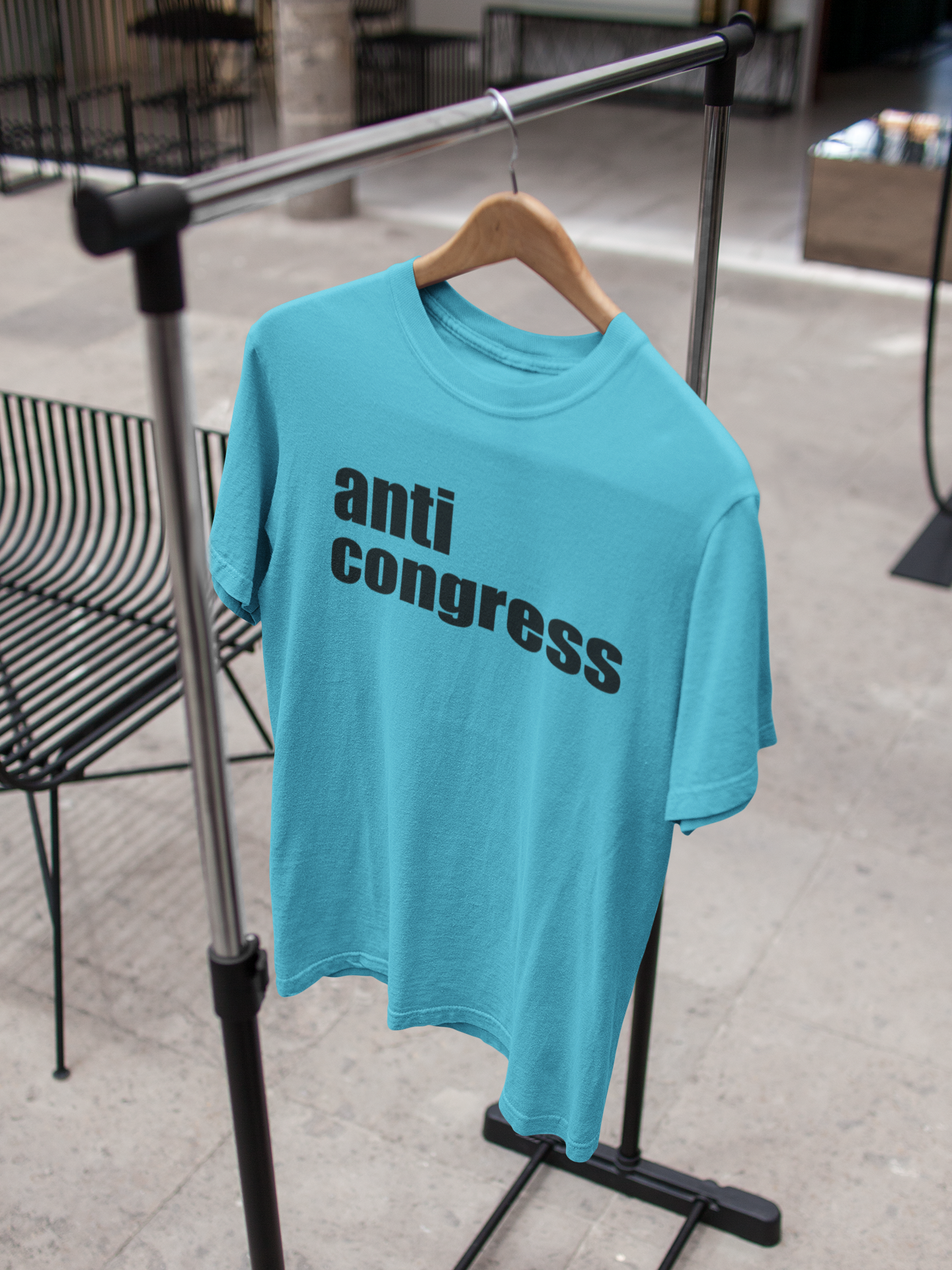 Anti Congress Anti Government Mens Half Sleeves T-shirt- FunkyTeesClub