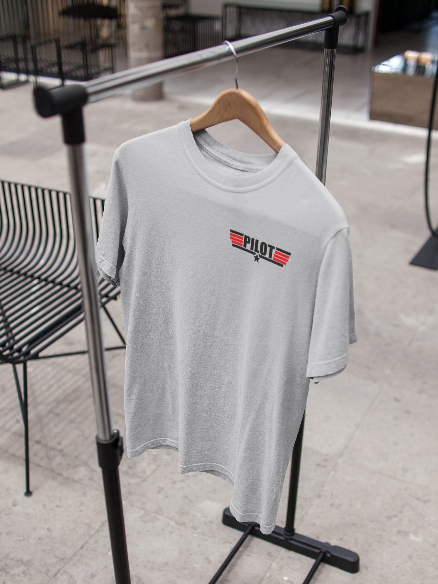 Pilot Red Coded Side Pocket Pilot Mens Half Sleeves T-shirt- FunkyTeesClub