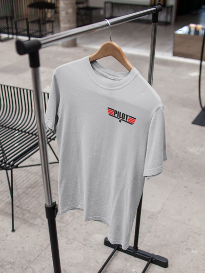 Pilot Red Coded Side Pocket Pilot Mens Half Sleeves T-shirt- FunkyTeesClub