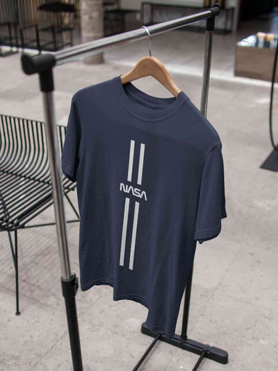 Strip Nasa Mens Half Sleeves T-shirt- FunkyTeesClub