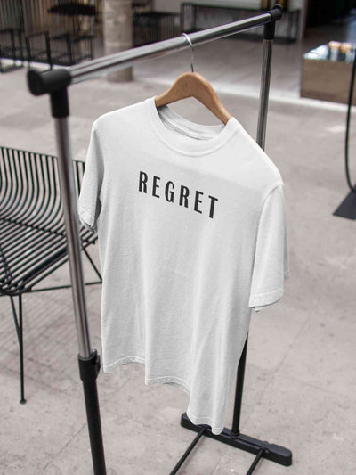 Regret Women Half Sleeves T-shirt- FunkyTeesClub
