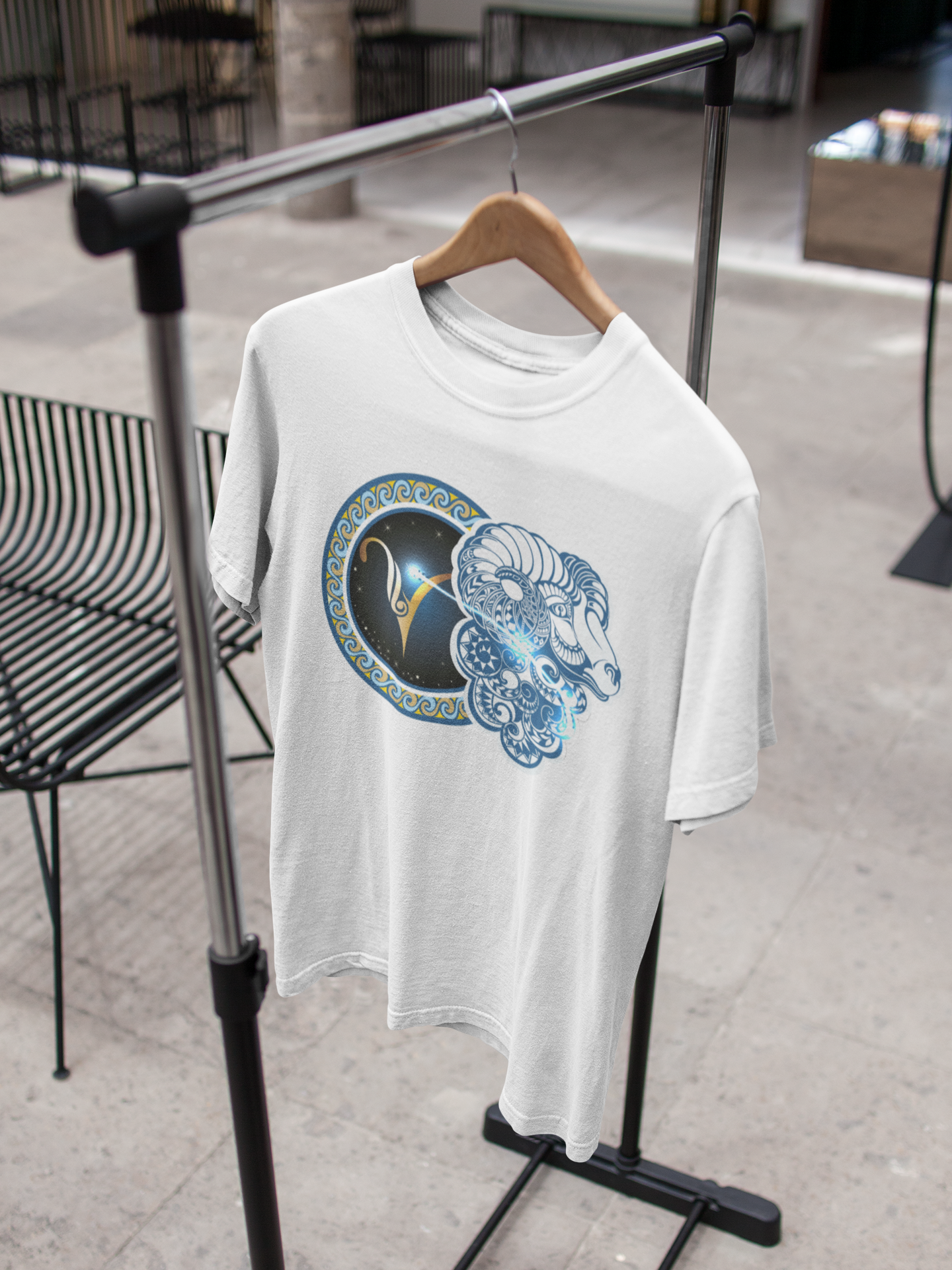 Aries Zodiac Sign Mens Half Sleeves T-shirt- FunkyTeesClub